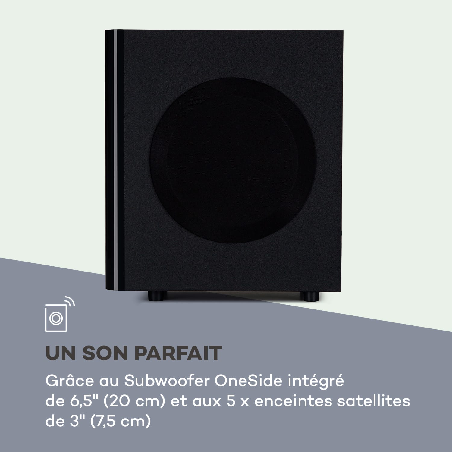 Areal Touch 5.1 luidsprekersysteem 200W max. OneSide subwoofer BT USB SD 