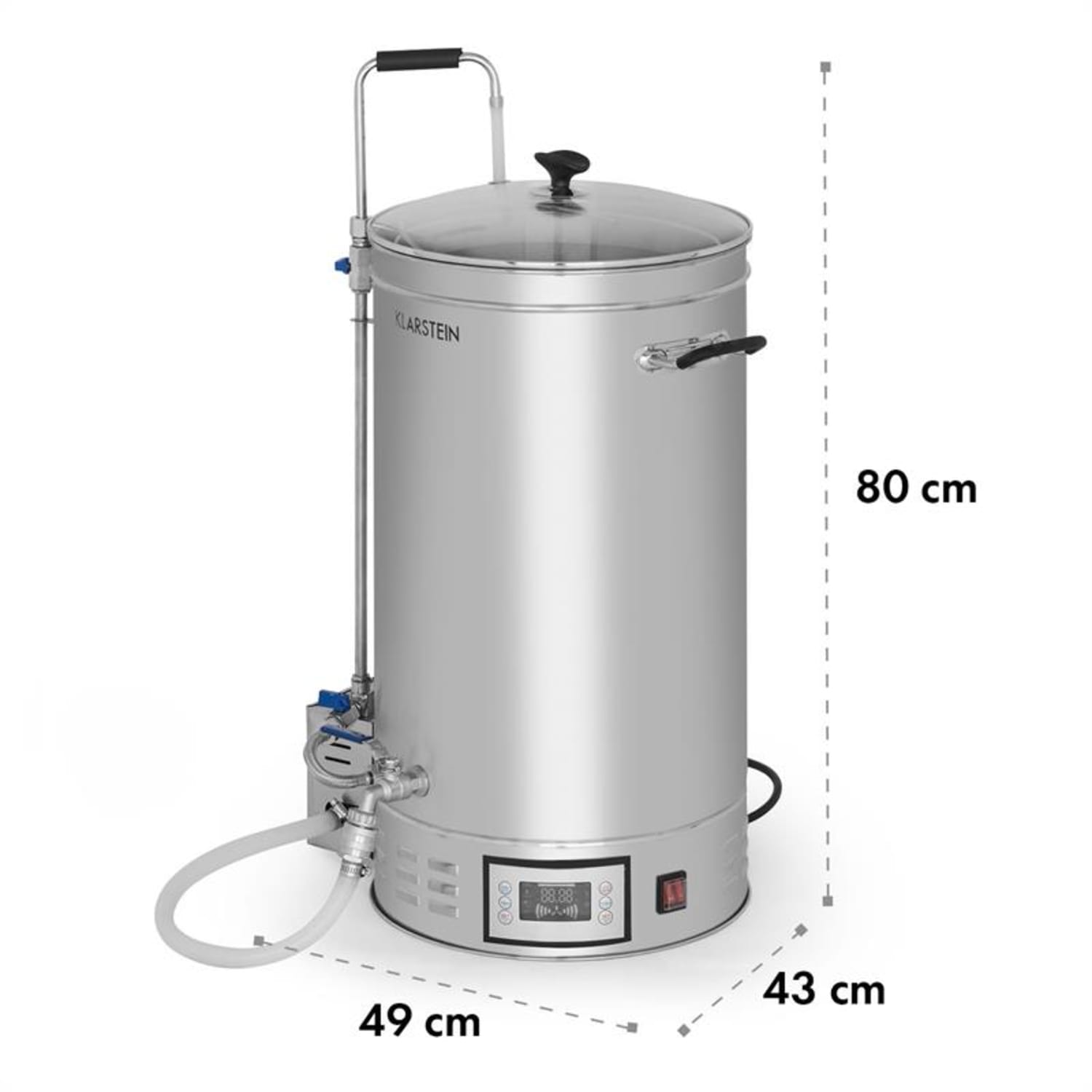 Brauheld Kocioł do produkcji brzeczki 45 l 30–140°C pompa cyrkulacyjna stal szlachetna 45 L