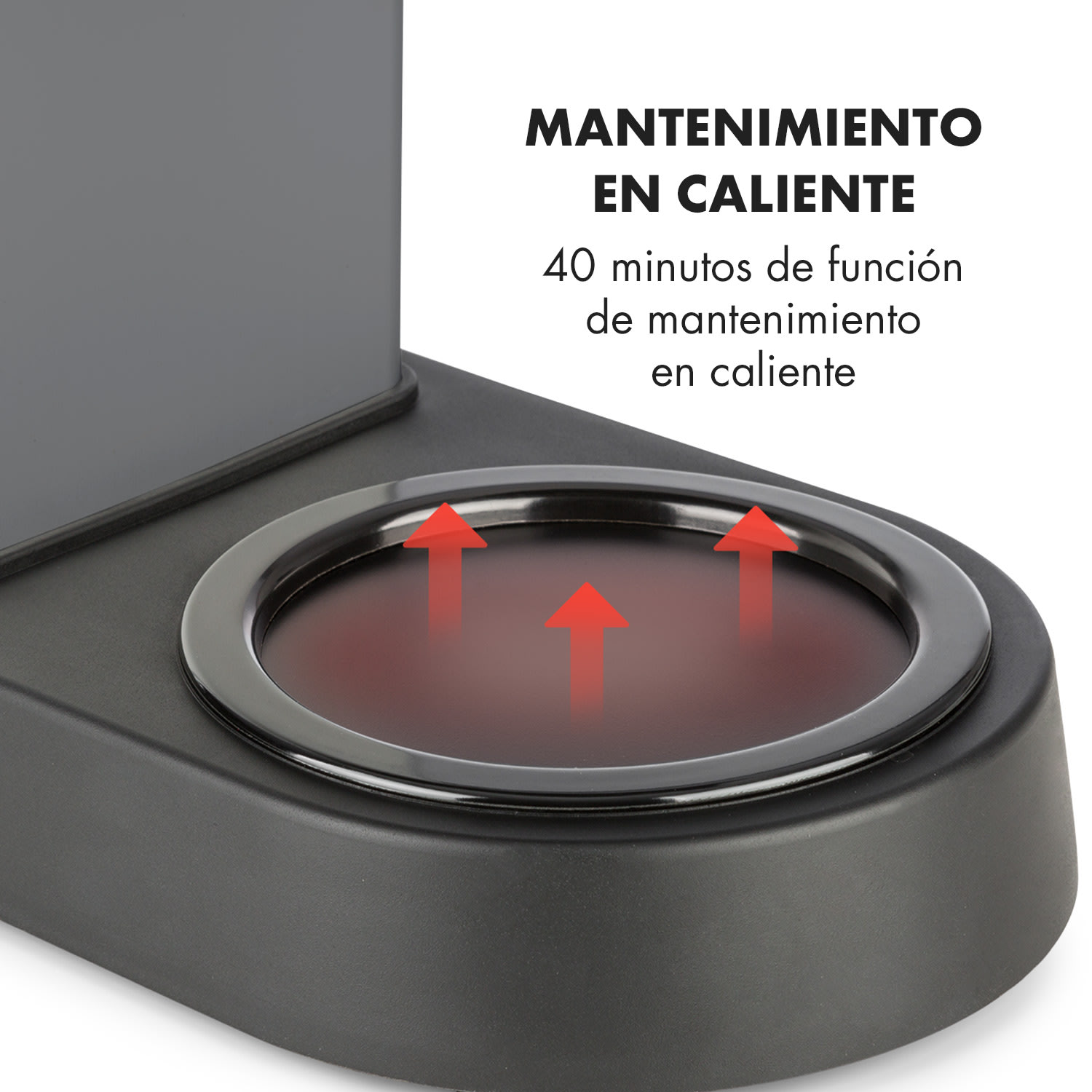 GrandeGusto Cafetera 1690W 1,3l Pre-infusion 96°C Negro Negro