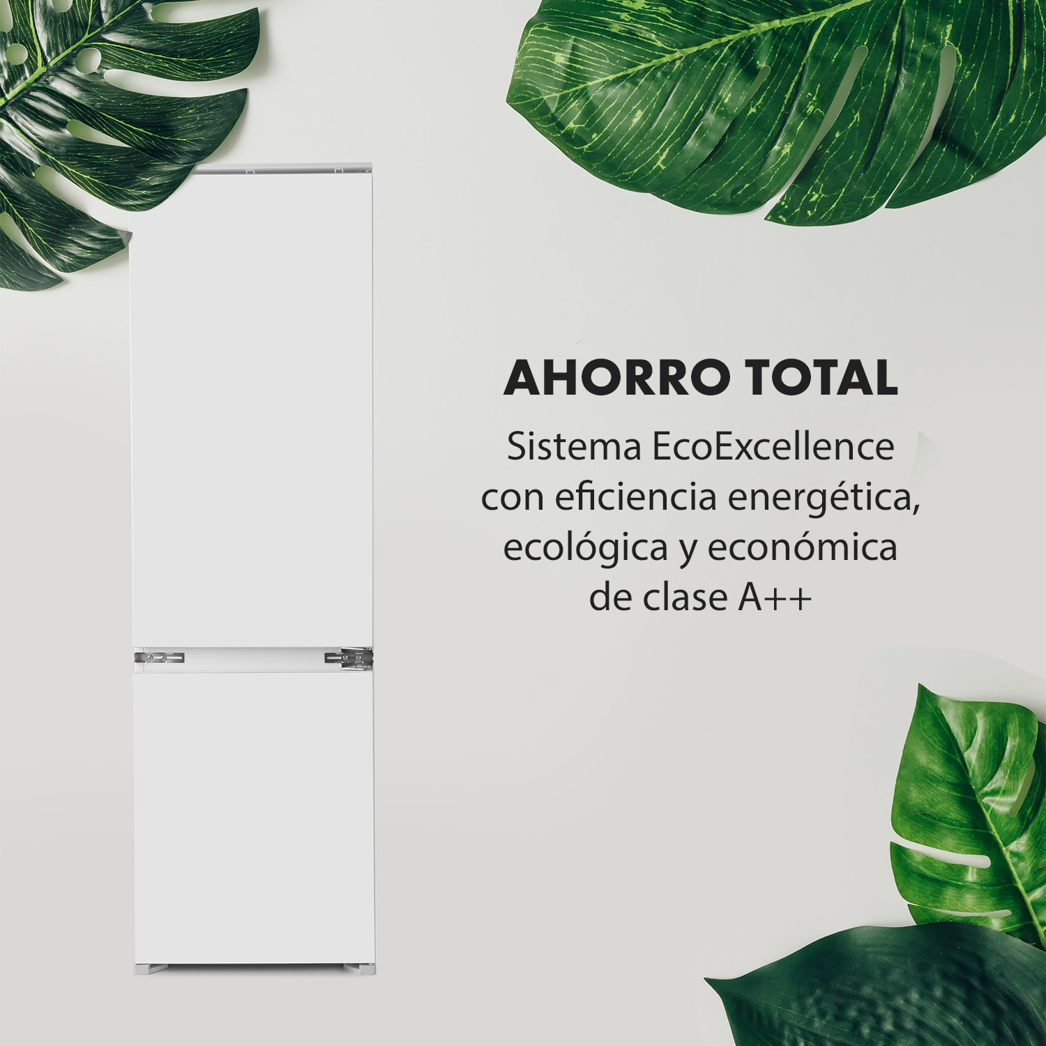 CoolZone 250 Eco Frigorífico con congelador 185 L / 65 L A++ LED Empotrable Blanco 