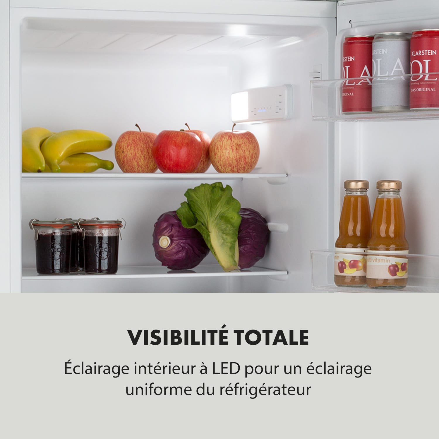 CoolZone 250 Eco koelvriescombinatie 185 L / 65 L A++ led inbouw wit 