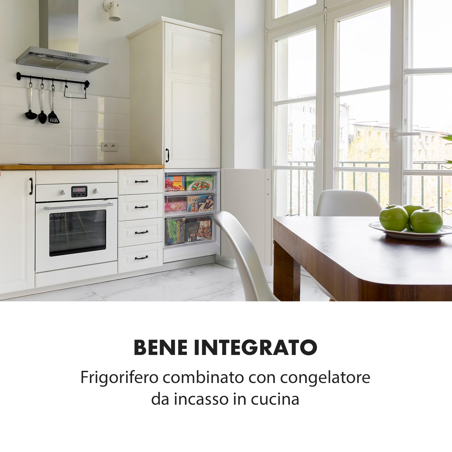 CoolZone 250 Eco Frigorifero/Congelatore 185 l / 65 l A++ LED da Incasso Bianco 