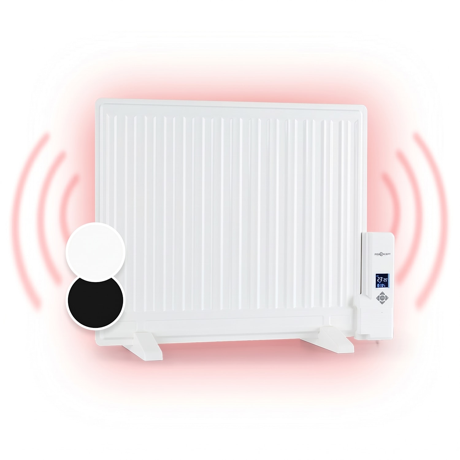 Wallander, olejový radiátor, 600 W, termostat, olejové vyhřívání, plochý design, bílý 600 W | Bílá