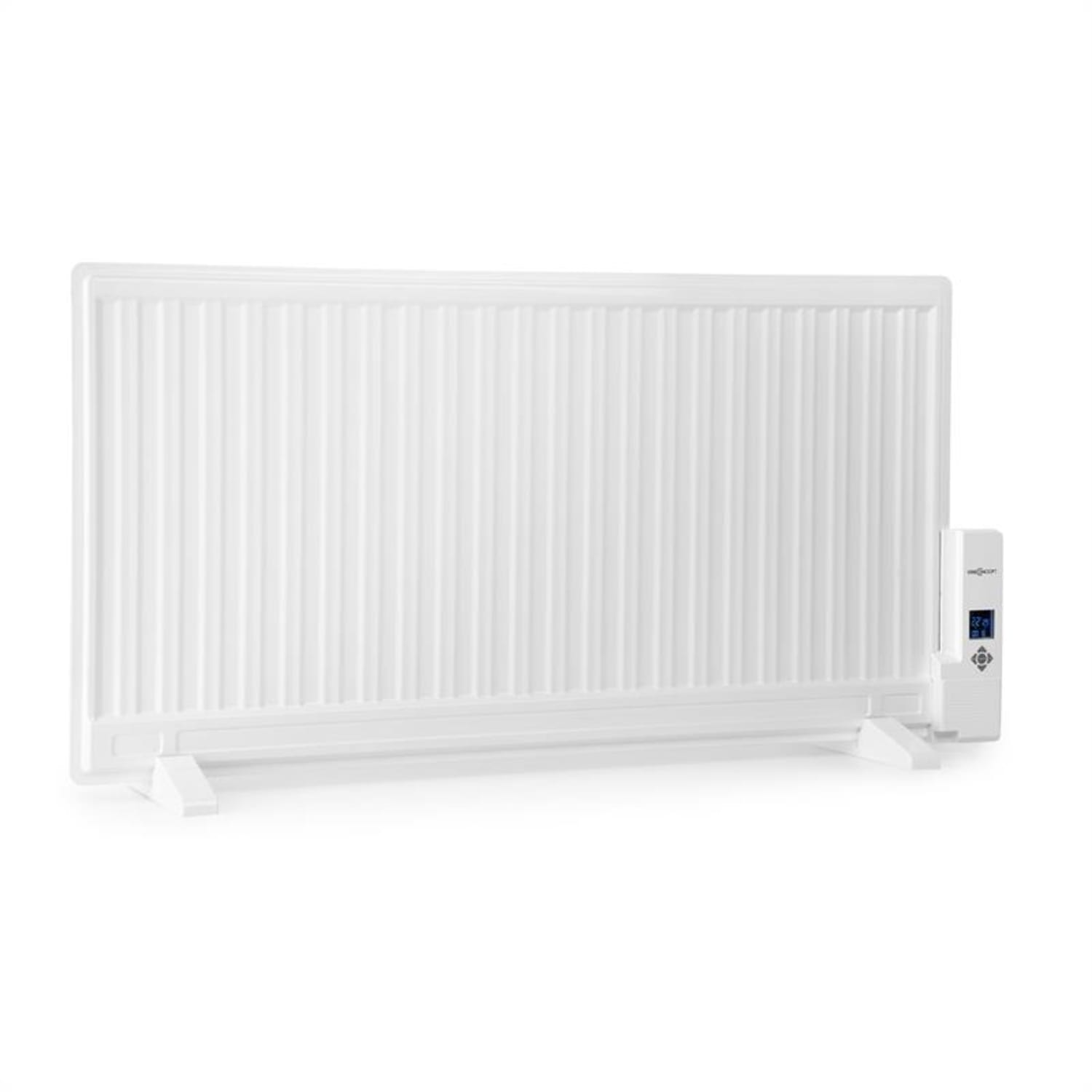 Wallander Radiador de aceite 1000 W Termostato Calefacción de aceite Ultraplano Blanco 1000 W | Blanco
