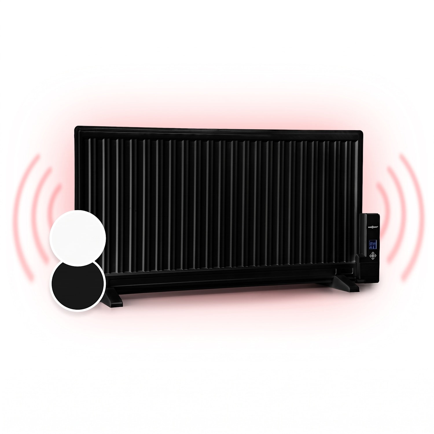 Wallander, radiator cu ulei, 1000 W, termostat, încălzire cu ulei, design ultraplat, negru 1000 W | Negru