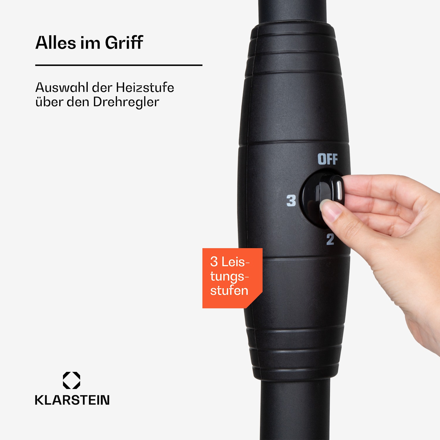 Heatspot Terrassenheizstrahler 900/1200/2100 W IR ComfortHeat Schwarz