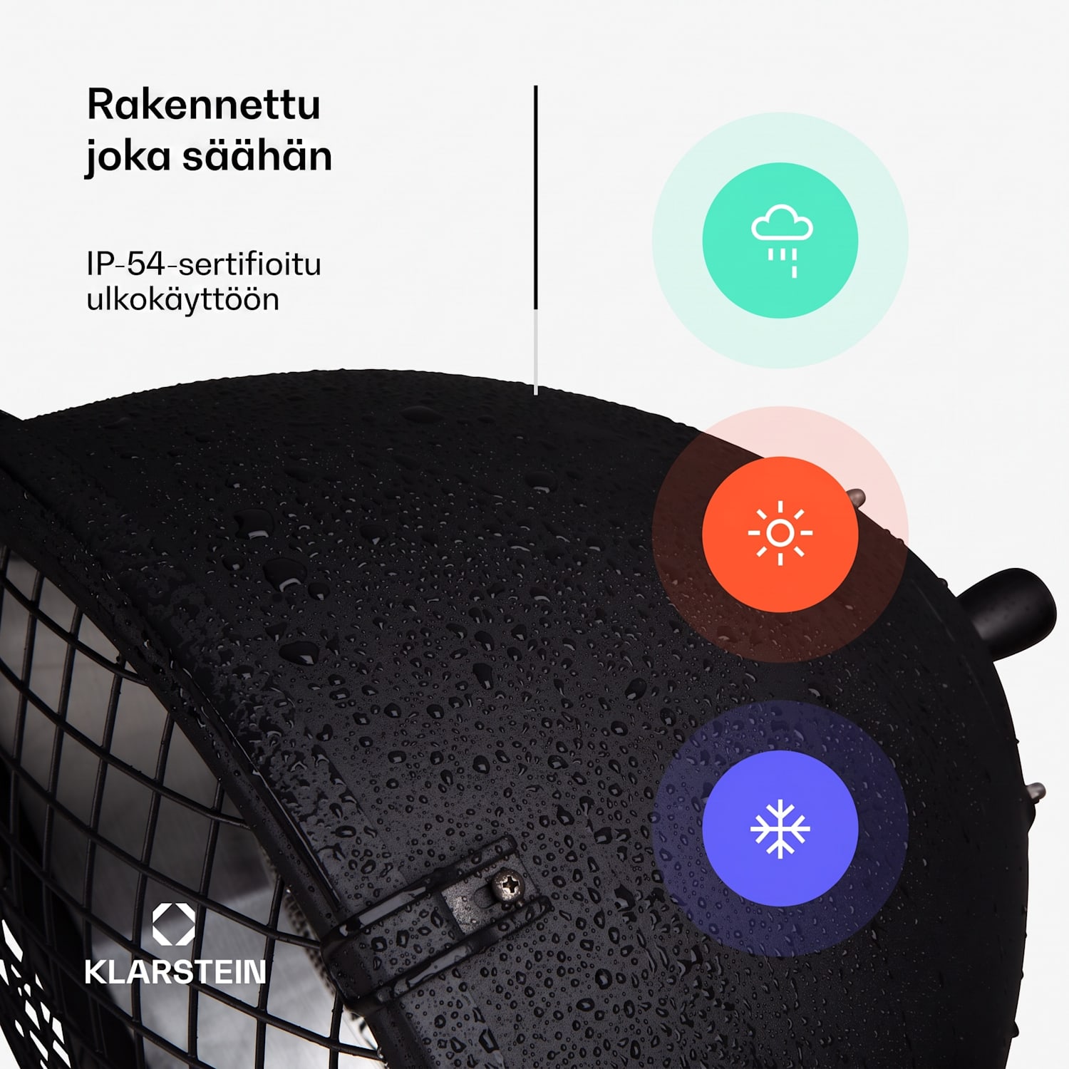 Heatspot, terassilämmitin, 900/1200/2100 W, IR ComfortHeat, musta Musta