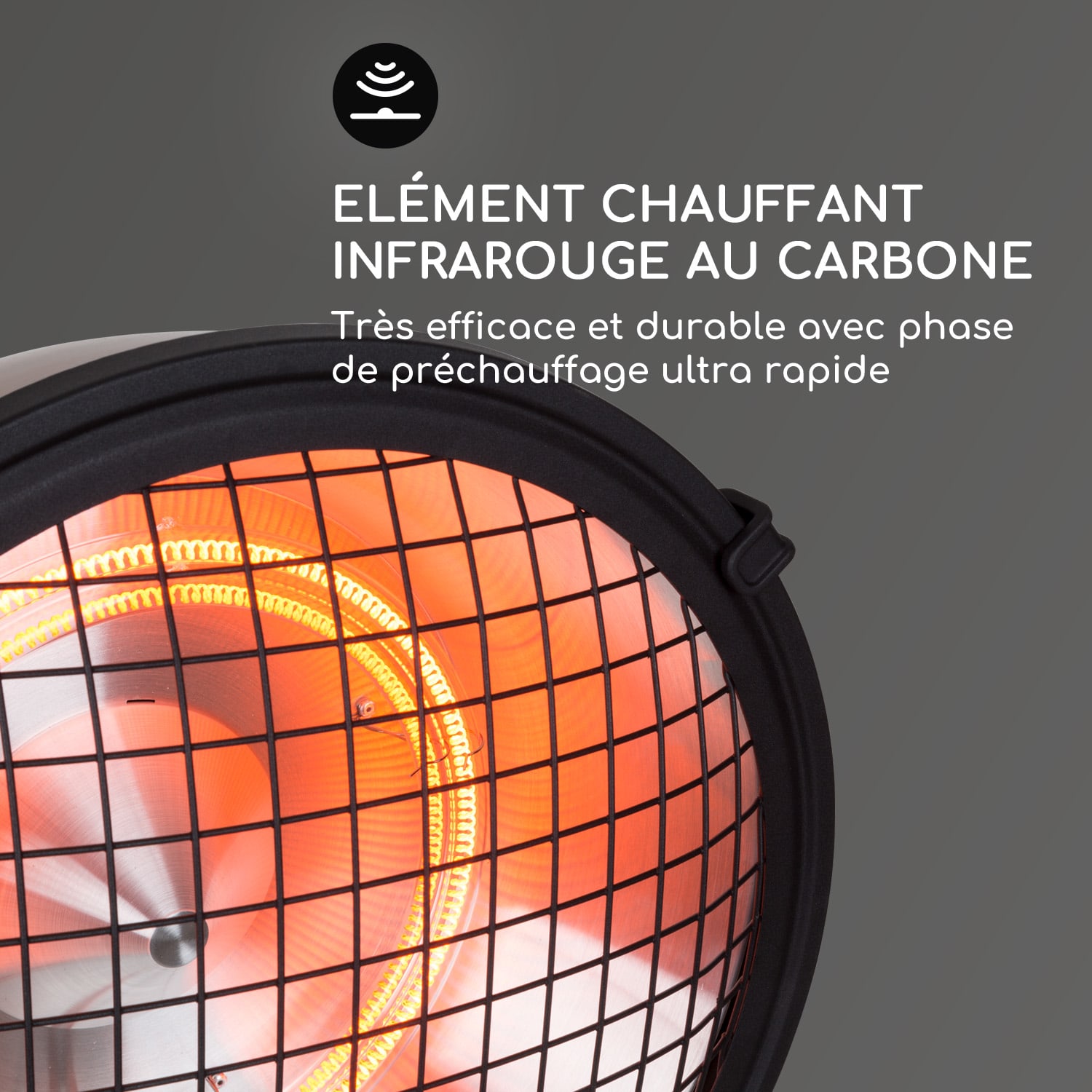 Heatspot radiateur de terrasse 900/1200/2100 W IR ComfortHeat cuivre Cuivre Métallisé