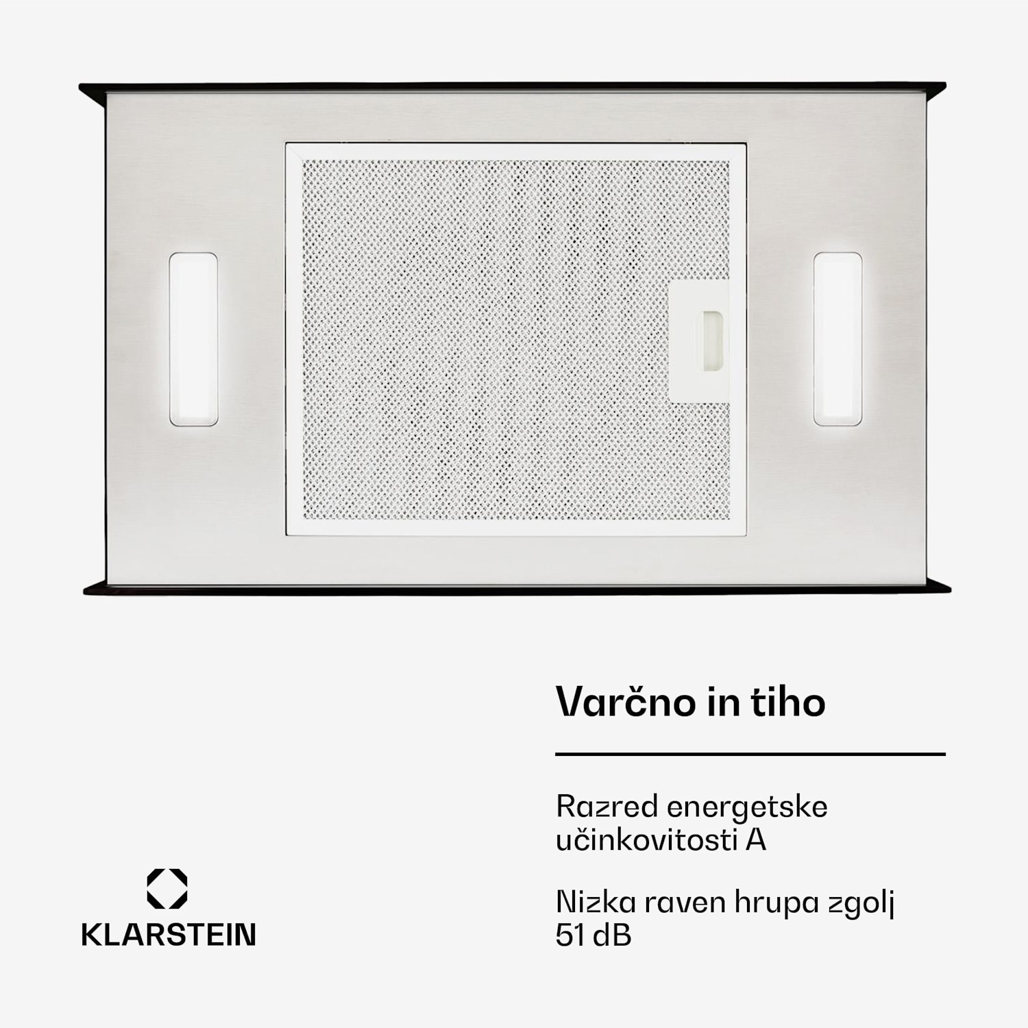 Kronleuchter L, stropna kuhinjska napa, 60 cm, 590 m³/h, LED, črna Črna
