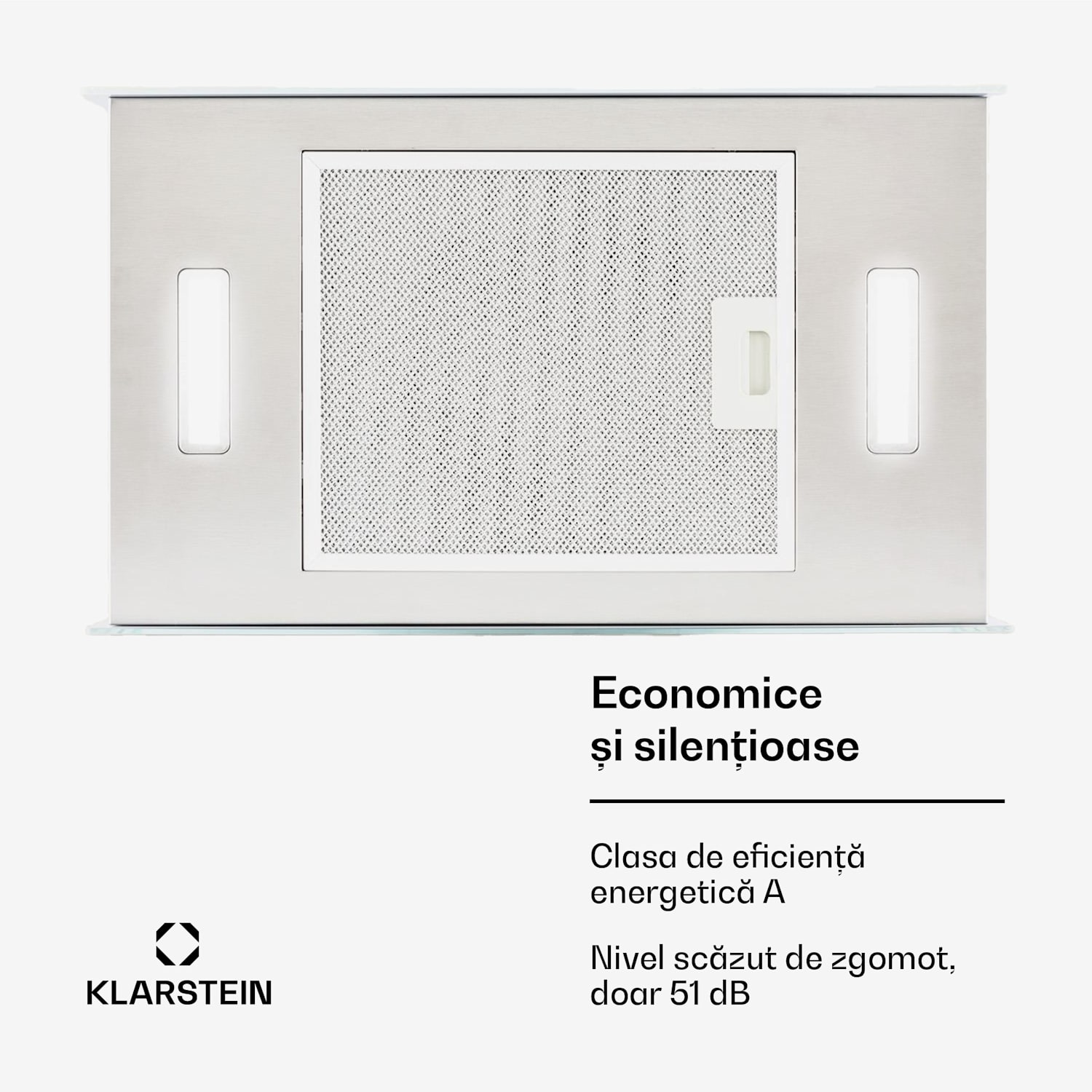 Kronleuchter L, hotă tip insulă, 60 cm, evacuare 590 m³/h, LED, touch, alb 