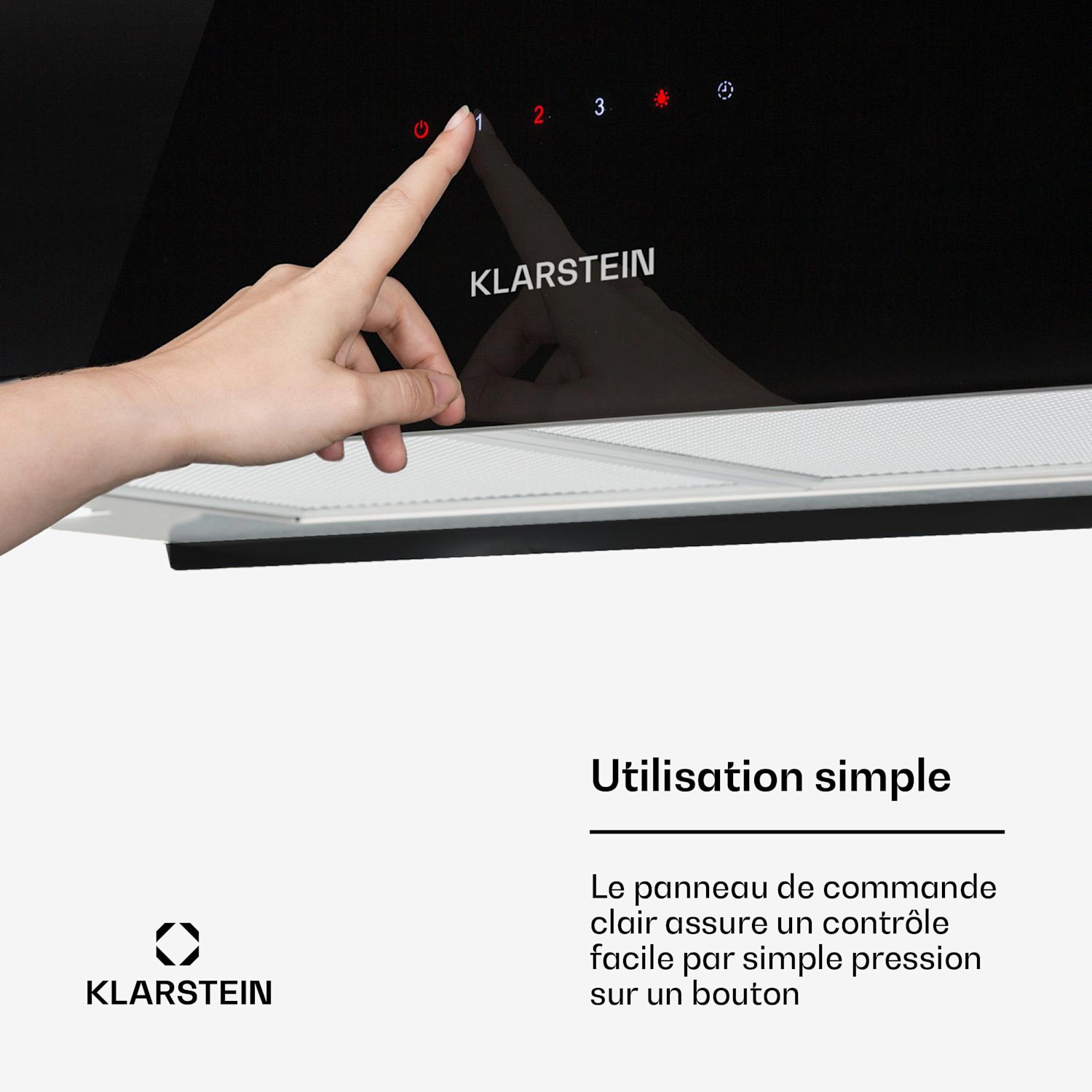 Kronleuchter XL eilandafzuigkap 90cm afvoer: 590m³/h led touch zwart Zwart