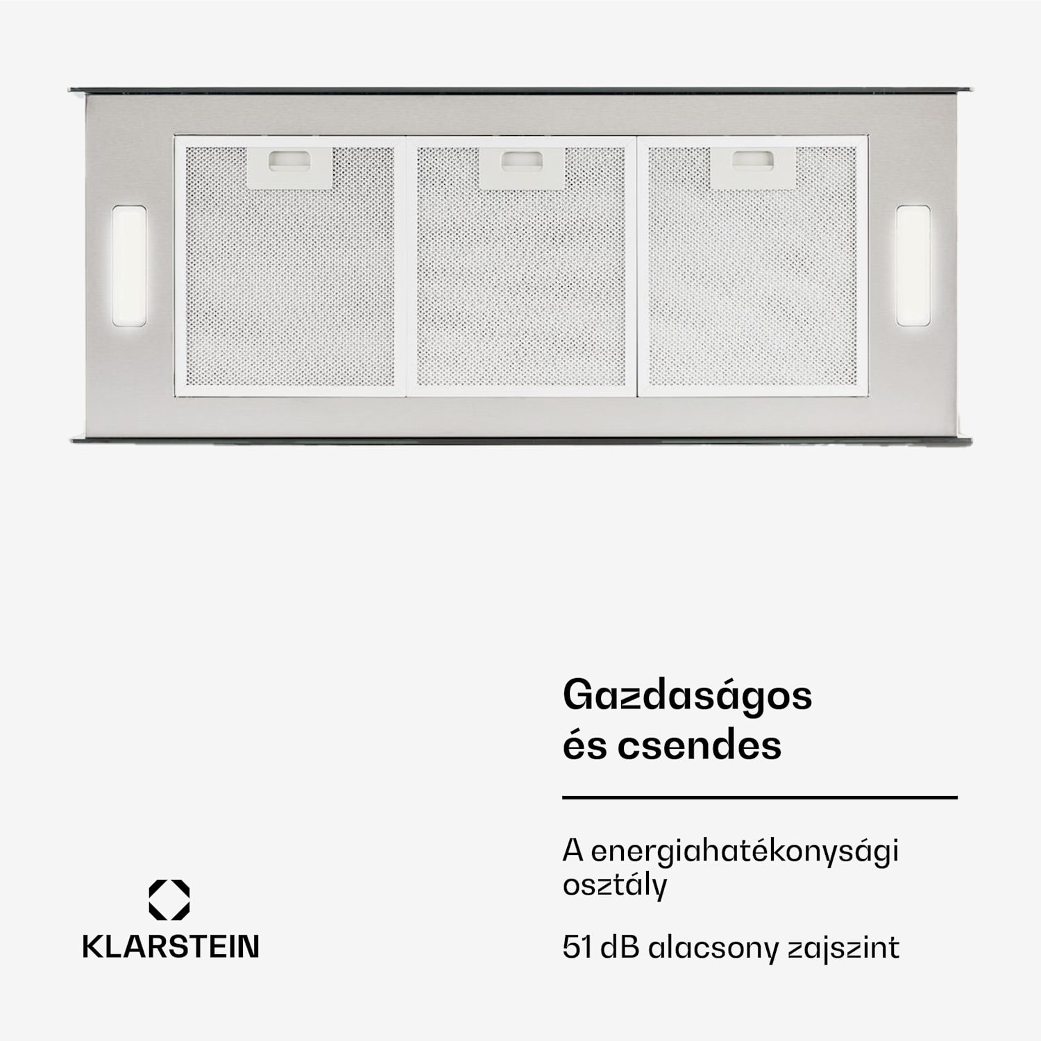 Kronleuchter XL, mennyezeti páraelszívó, 90 cm, 590 m³/ó, LED, érintőképernyős, fekete 