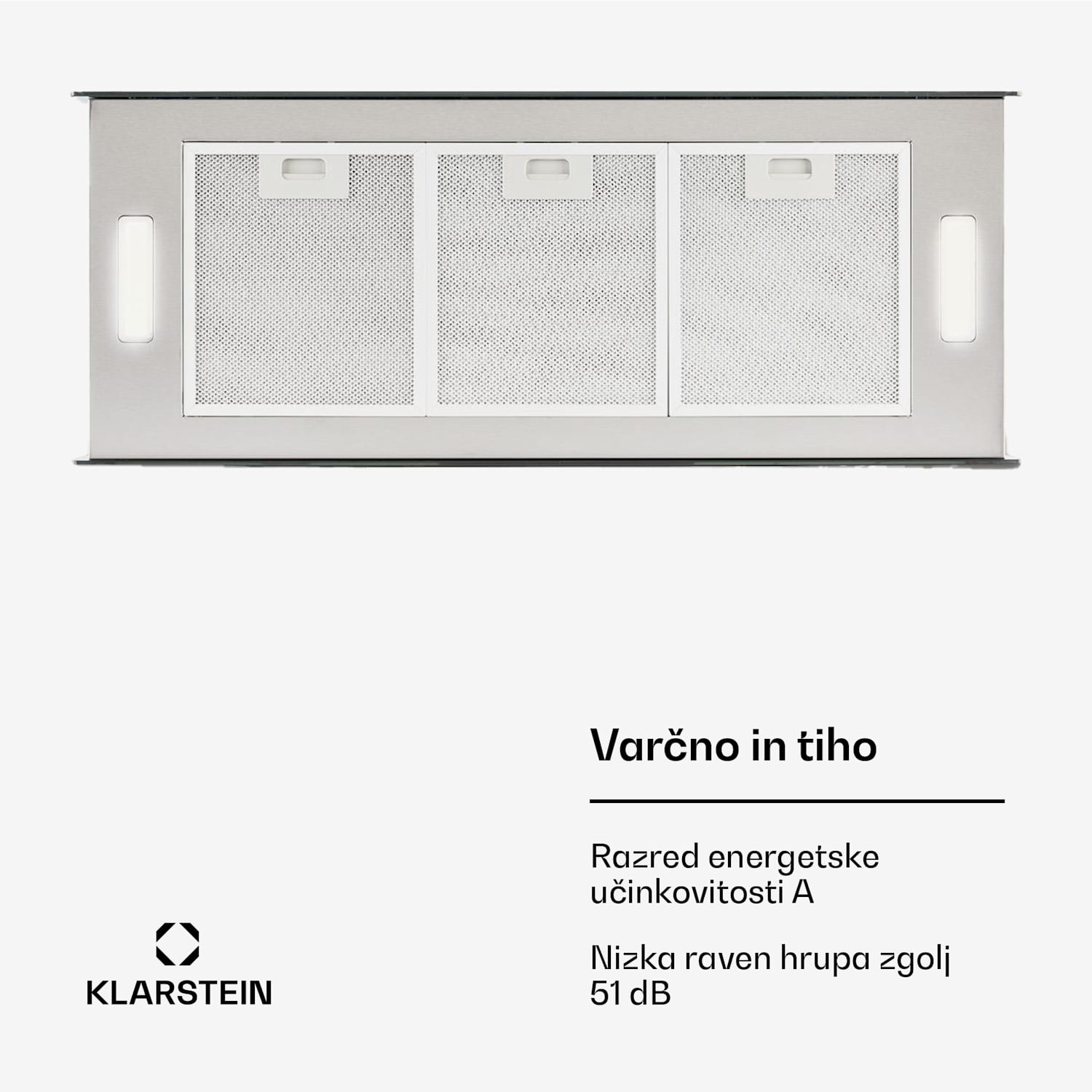 Kronleuchter XL, stropna kuhinjska napa, 90 cm, 590 m³/h, LED, črna Črna