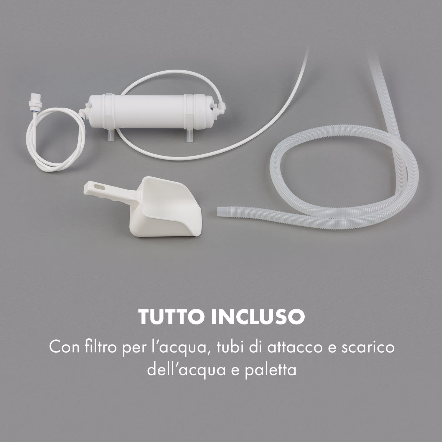 Antarctica macchina del ghiaccio 270W 15l 26kg/24h acciaio inox nero 