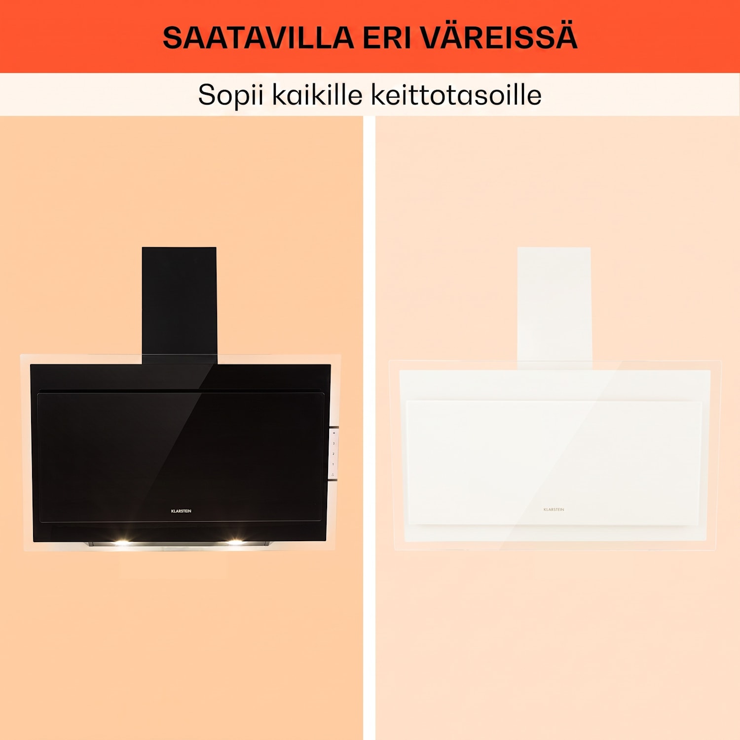 Mirage 90 liesituuletin 602 m³/h kosketuspaneeli RGB-tunnelmavalaistus musta 90 cm | Musta