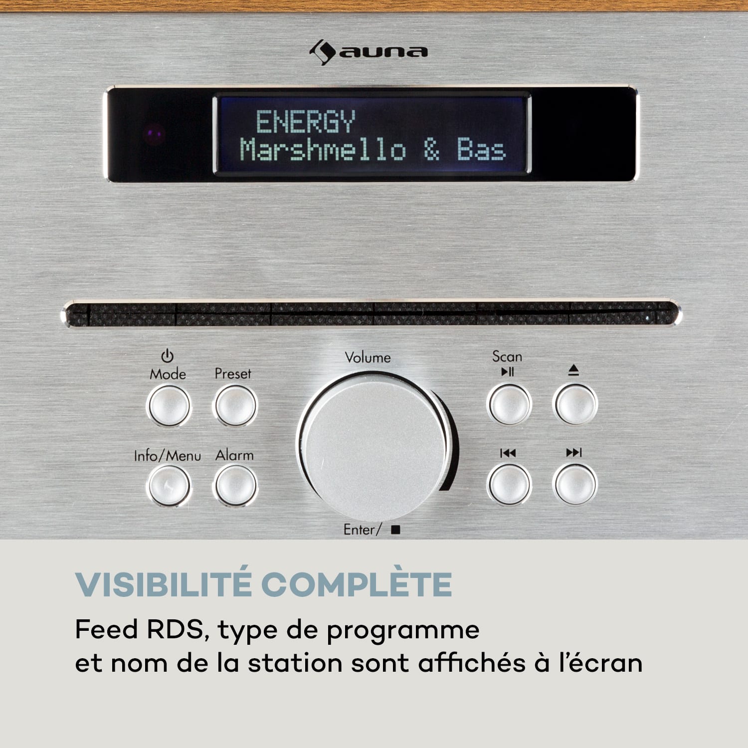 Silver Star CD-FM Lecteur CD FM Slot-In Bluetooth Alu 2x20 W max. - blanche 