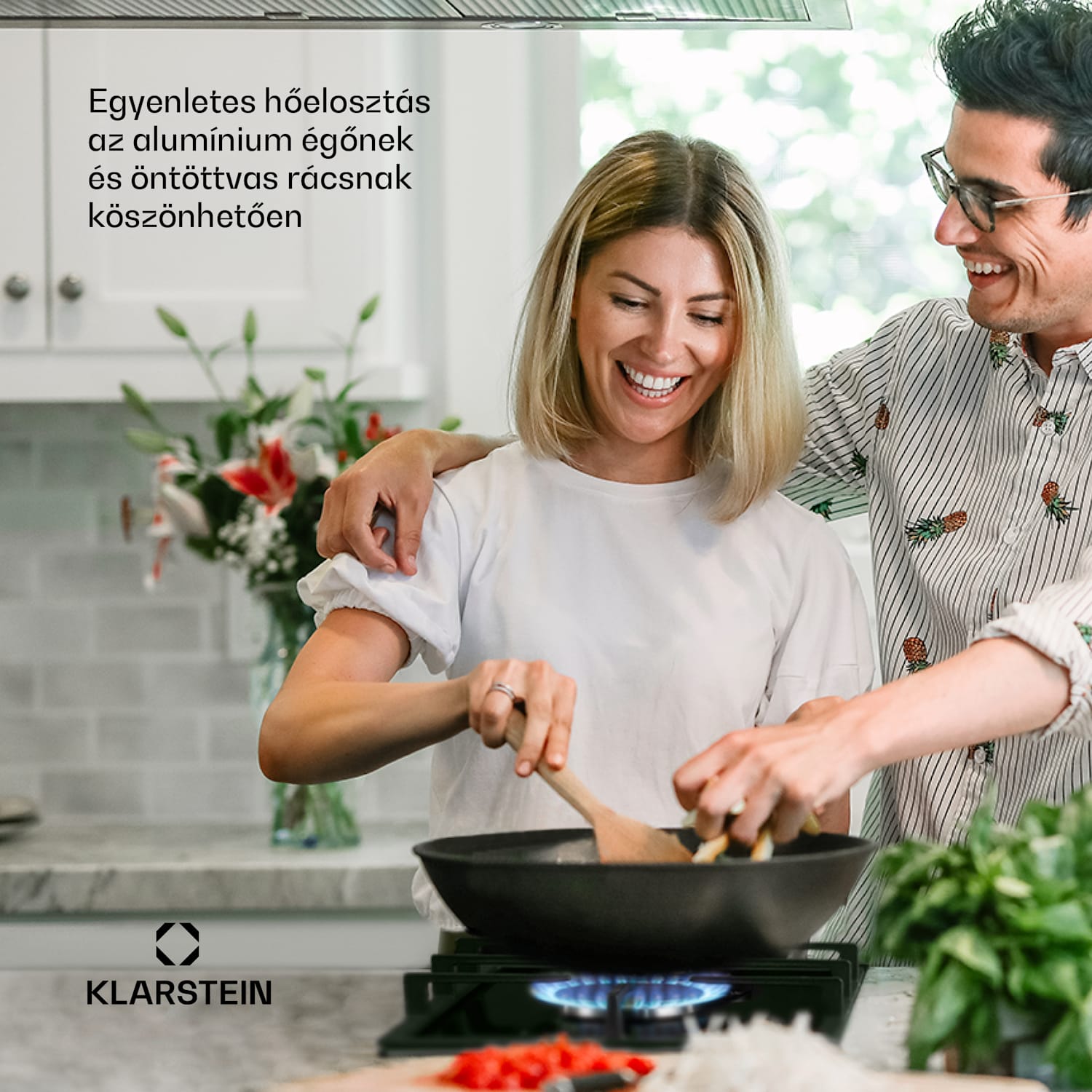 Ignito Domino, gázfőzőlap, 2 Sabaf égő, üvegkerámia, fekete 30 cm | Fekete