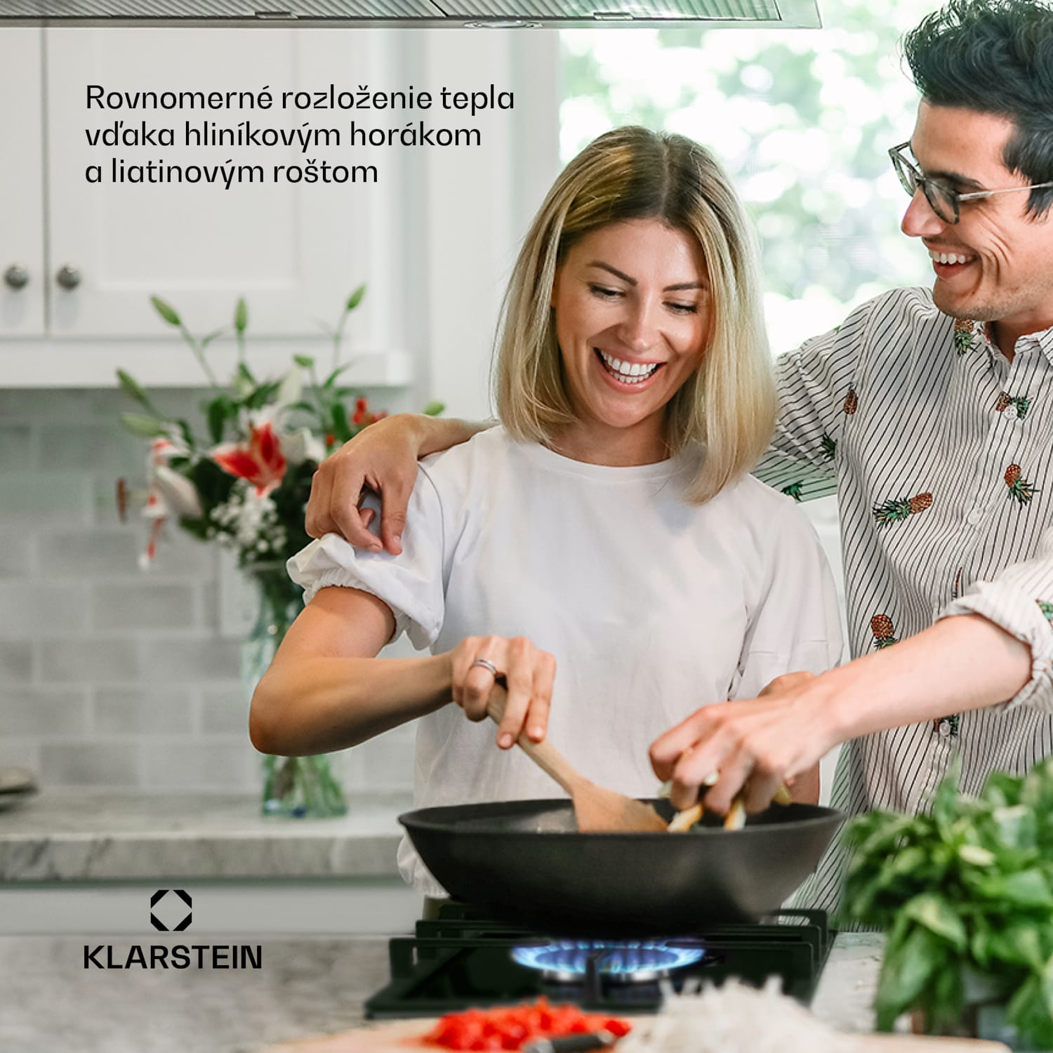 Ignito Domino, plynová varná doska, 2 Sabaf horáky, sklokeramika, čierna 30 cm | Čierna