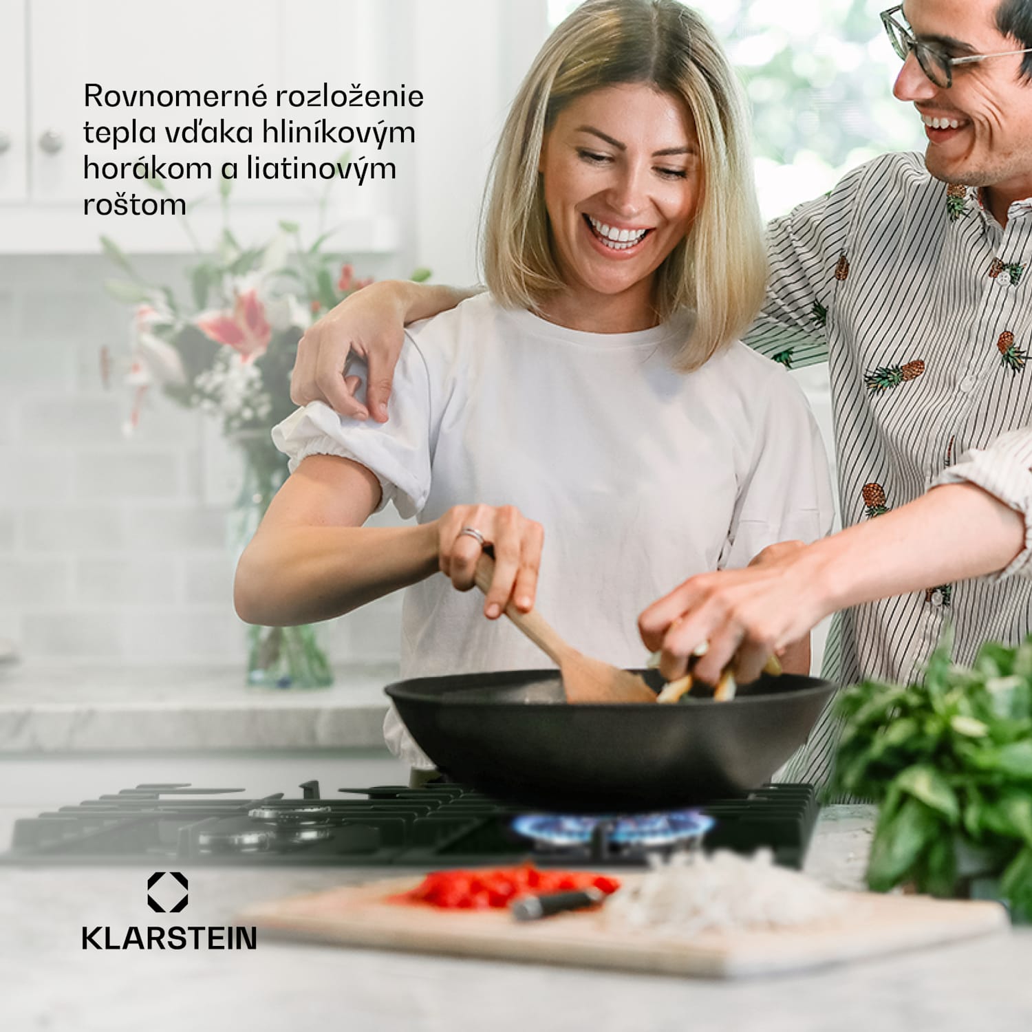 Ignito 4, plynová varná doska, 4 Sabaf horáky, sklokeramika, čierna 60 cm | Čierna