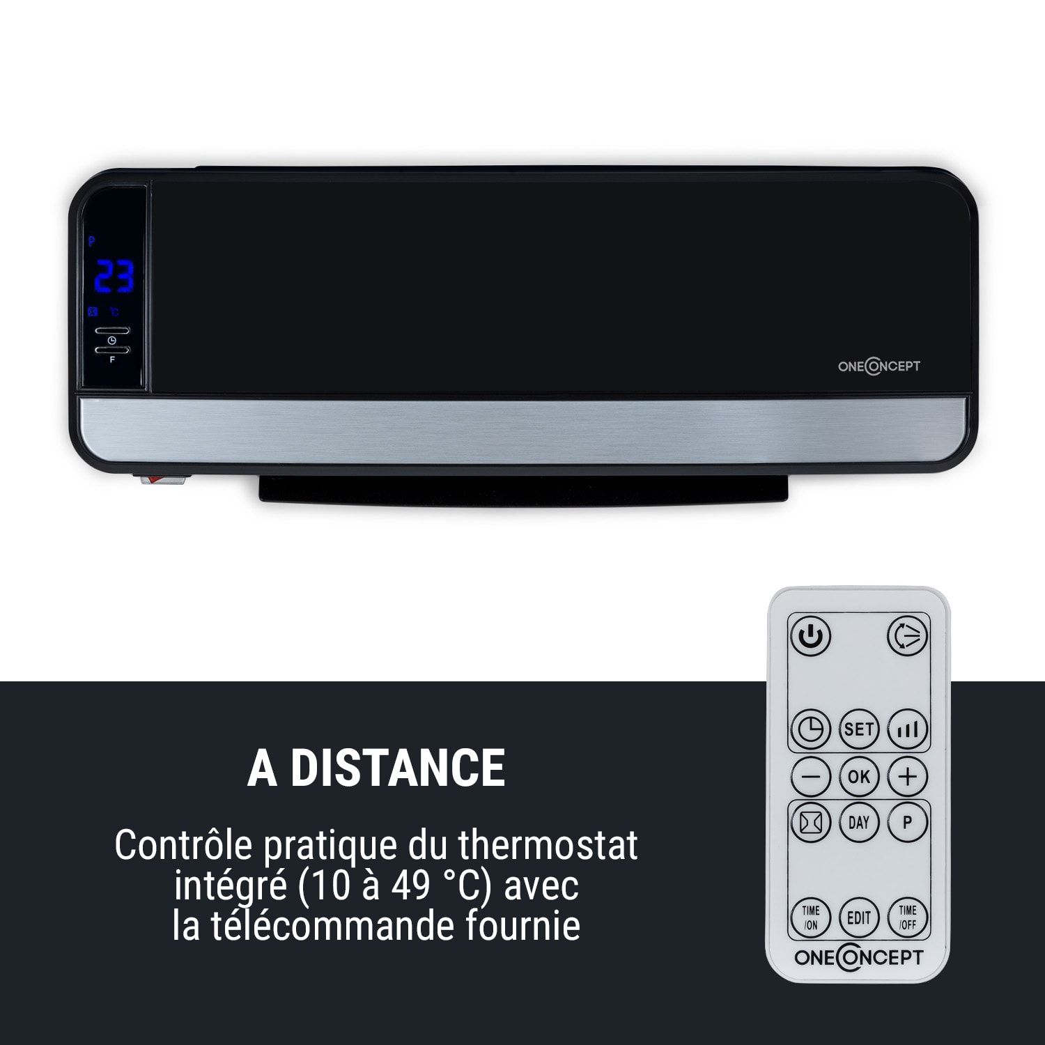 Heat Spire Radiateur colonne soufflant 1200W 2000W minuterie thermost