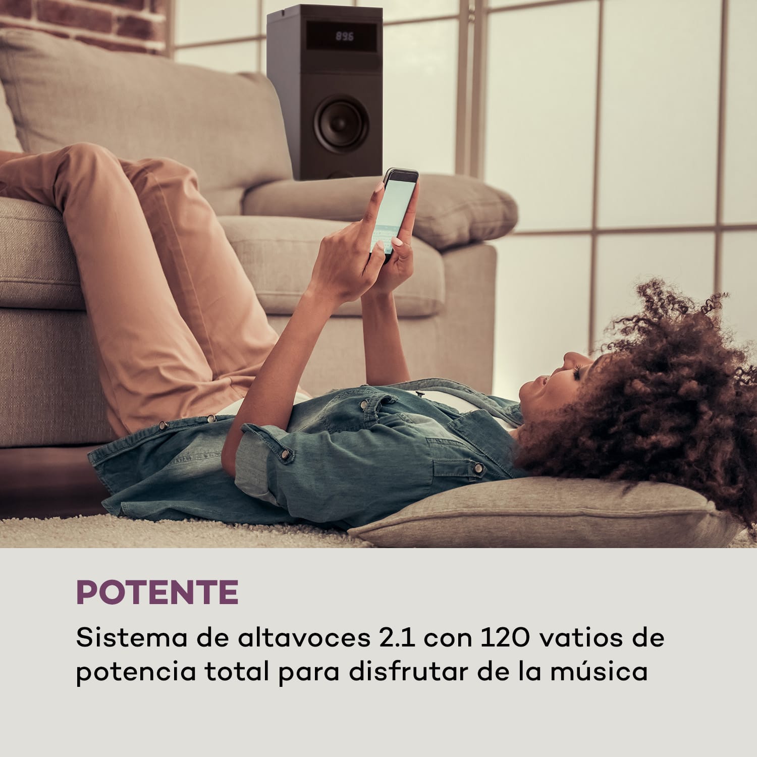 Karaboom 100 Altavoz de torre 120 W máx. bluetooth USB 2 en 1 