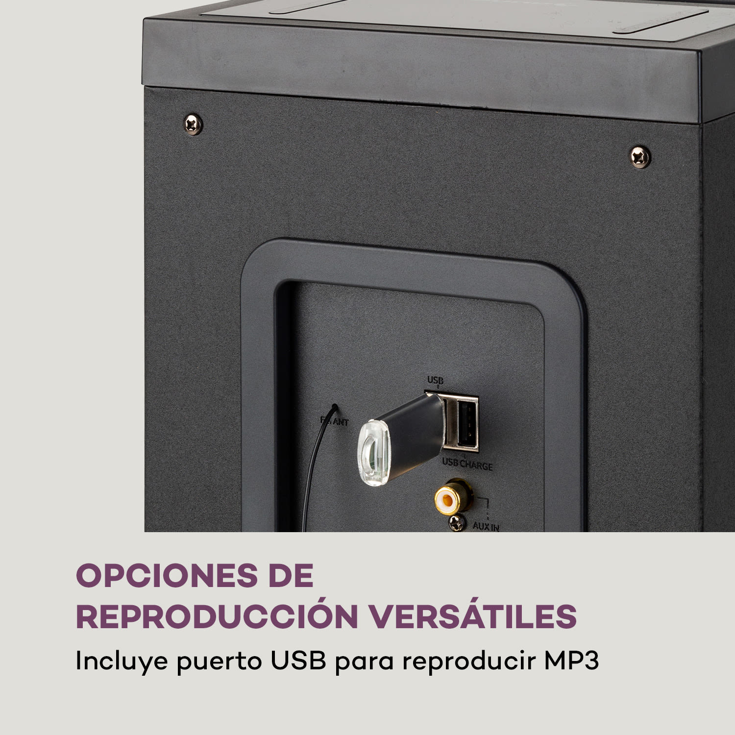 Karaboom 100 Altavoz de torre 120 W máx. bluetooth USB 2 en 1 