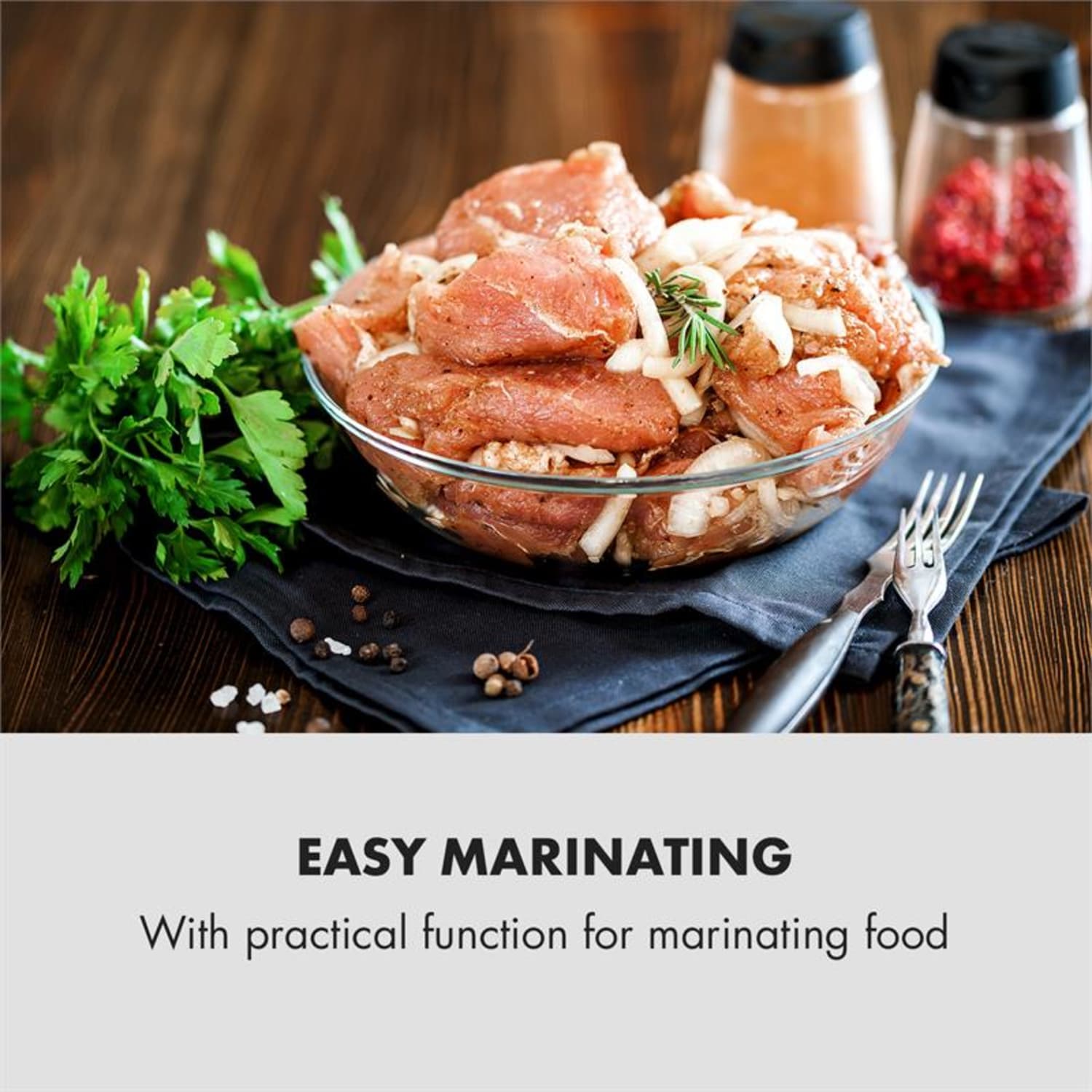 Foodlocker 650, vákuumozó gép, 650 W, InstantSealing, nemesacél, ezüst 