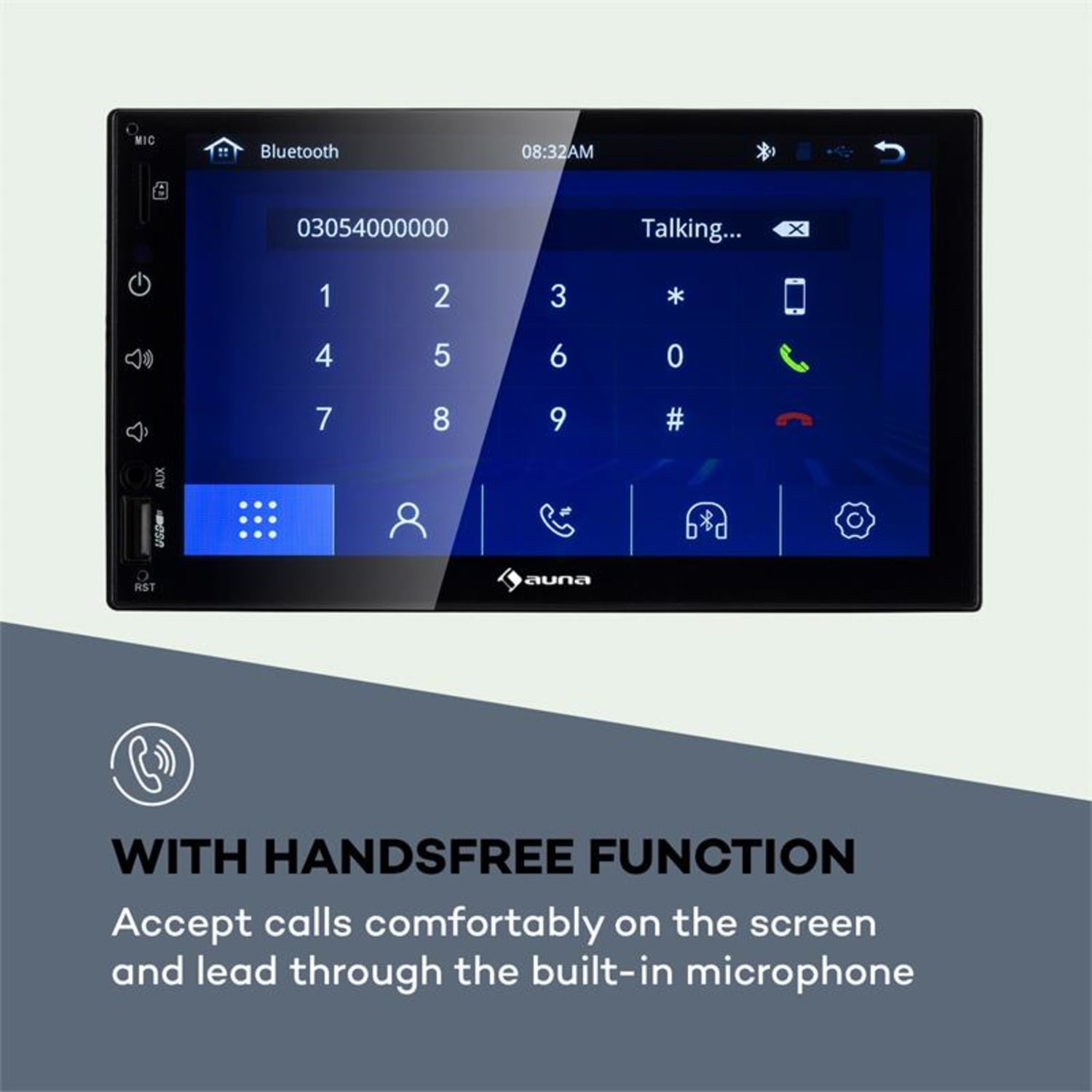 MVD-400 CP Autoradio 7" Touchscreen 4x45W BT Android Auto USB 2 DIN nera 