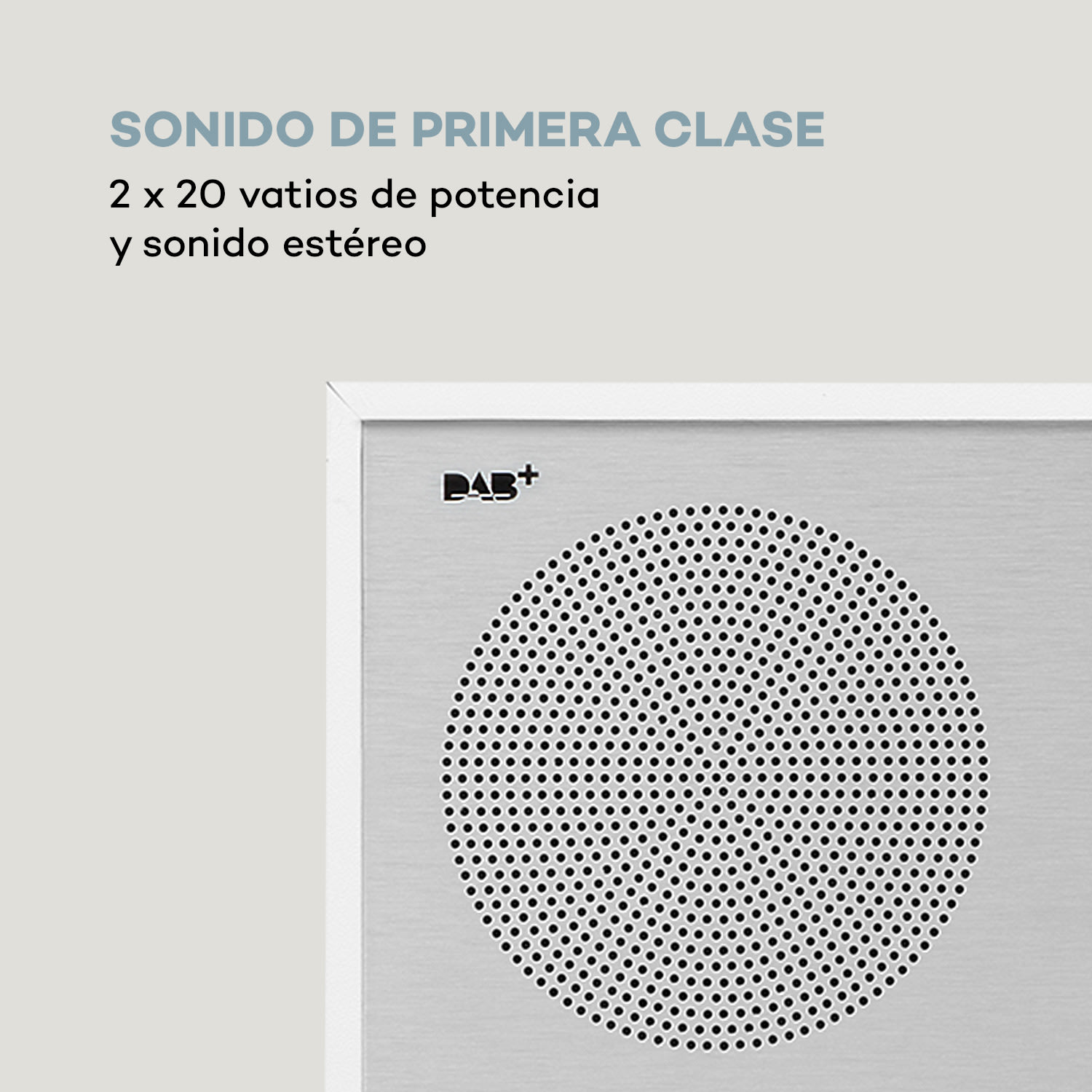Silver Star CD-DAB 2x20W máx. reproductor de CD con ranura DAB+ BT Alu blanco