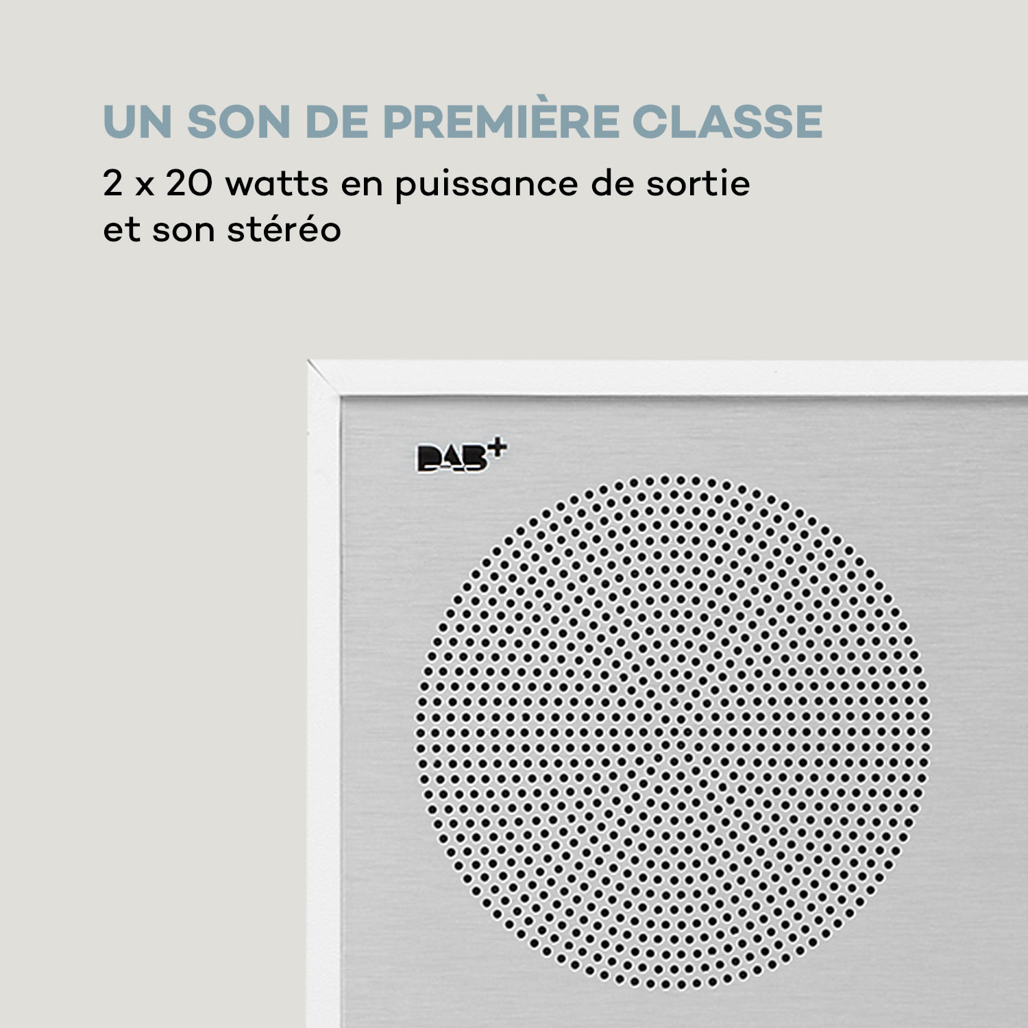 Silver Star lecteur CD-DAB 2 x 20 W max. Lecteur CD Slot-In DAB+ BT Alu blanc