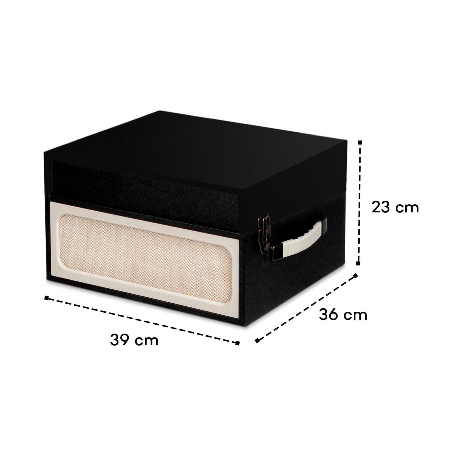 Sarah Ann, gramofon, bluetooth, USB, 33, 45 a 78 ot./min., černý/krémový