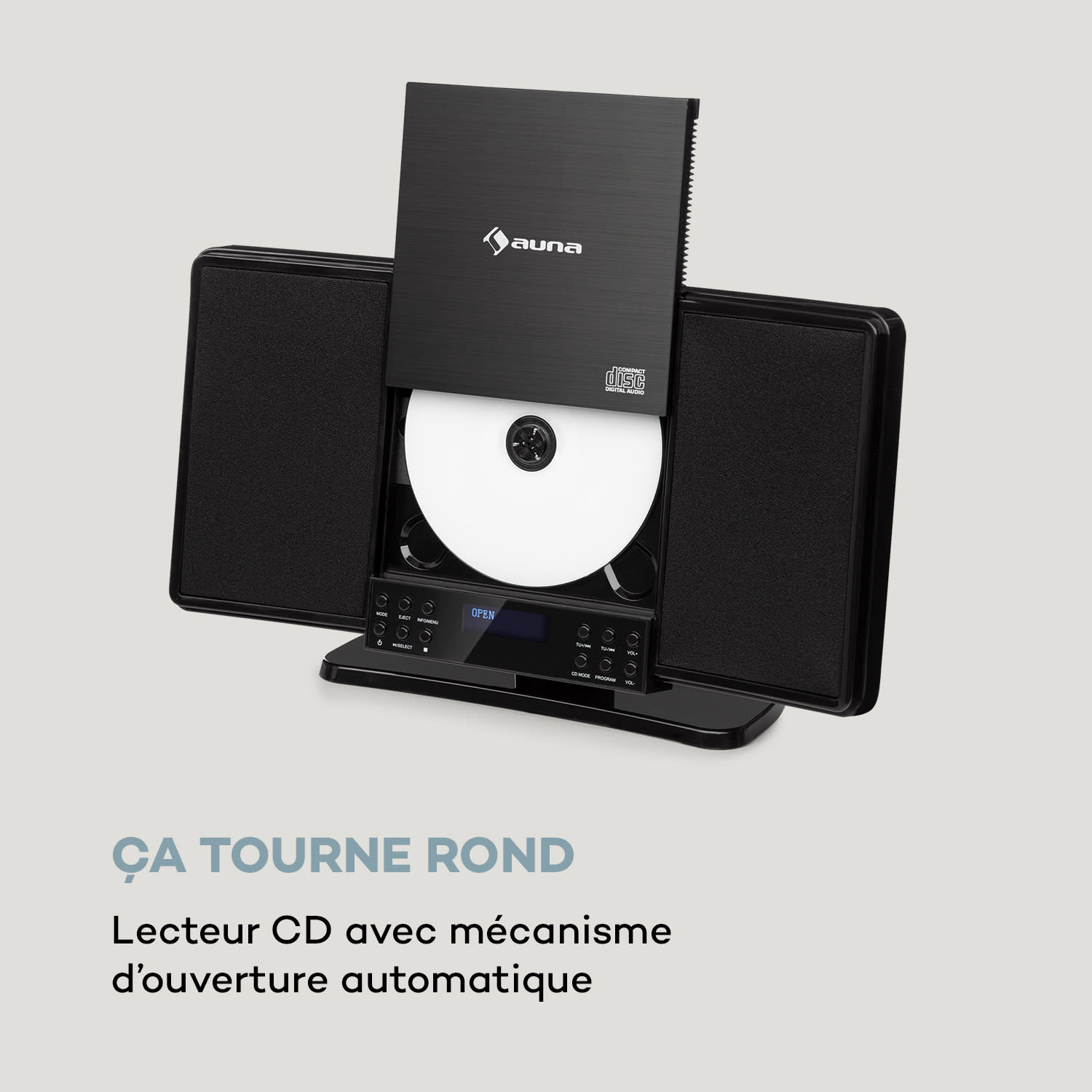 V14-DAB chaîne stéréo verticale lecteur CD tuner DAB+ / FM  Bluetooth - Noi 