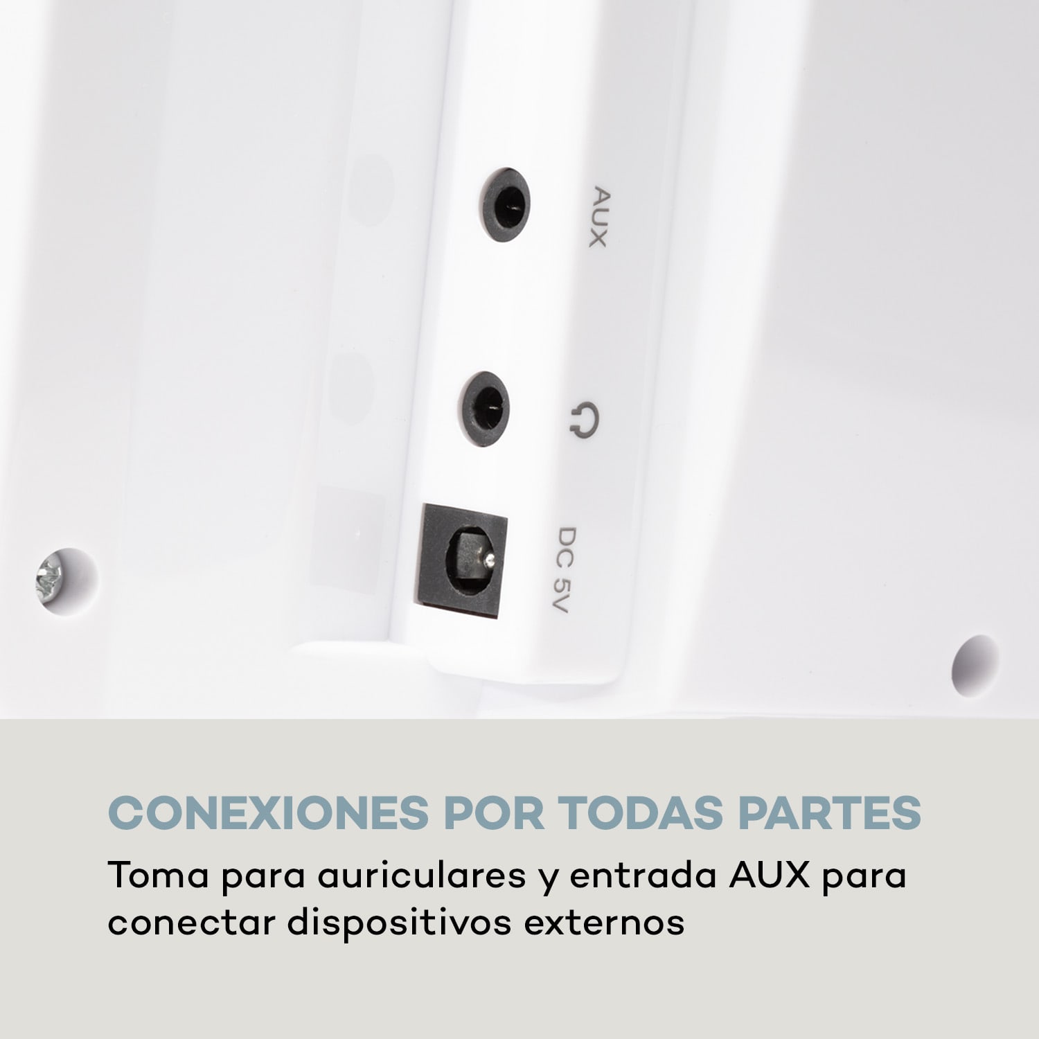V14-DAB Equipo estéreo vertical CD Sintonizador FM y DAB+ Bluetooth Blanco Blanco