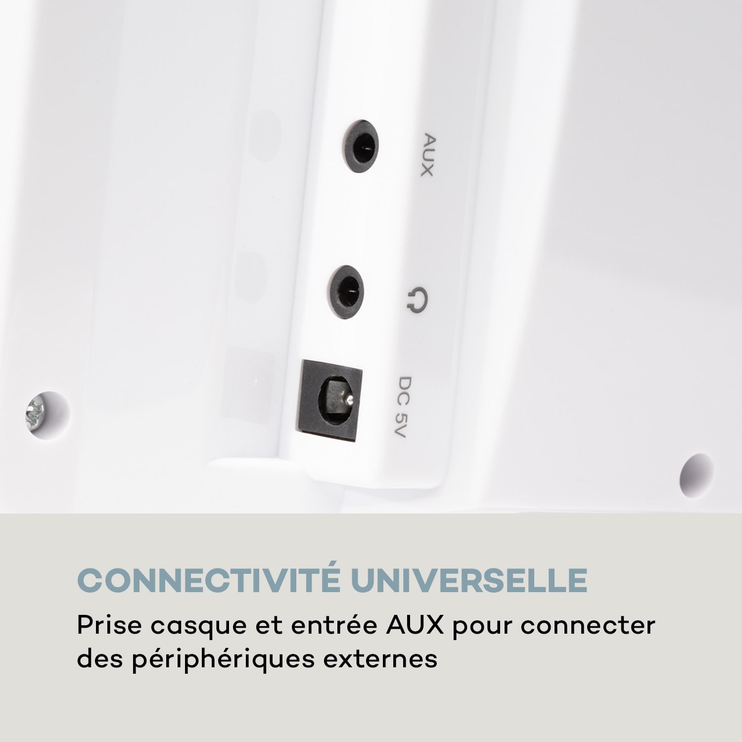 V14-DAB verticaal-stereo-installatie CD FM en DAB+ tuner BT wit Wit