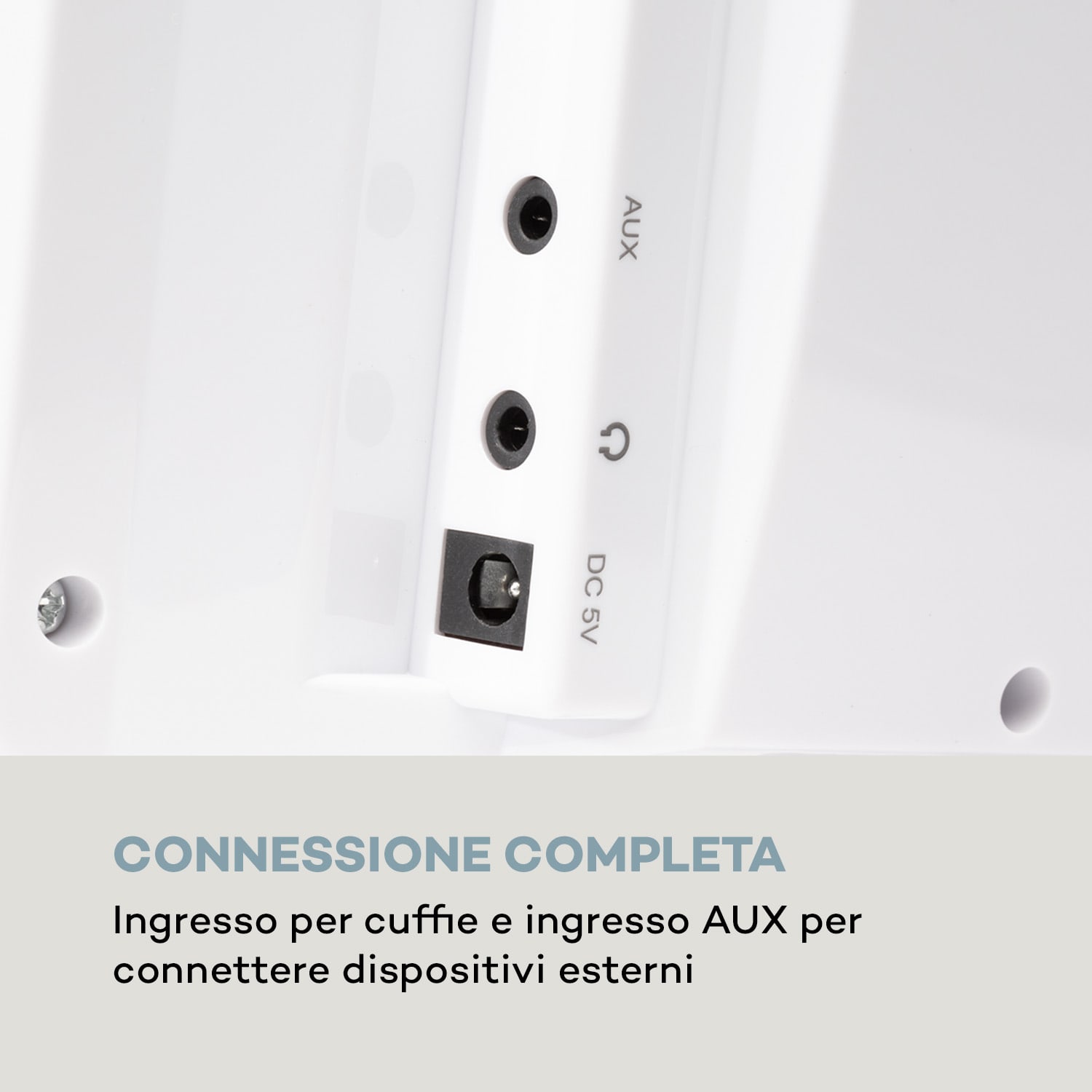 V14-DAB Impianto Stereo Verticale CD FM e DAB+ BT bianco Bianco