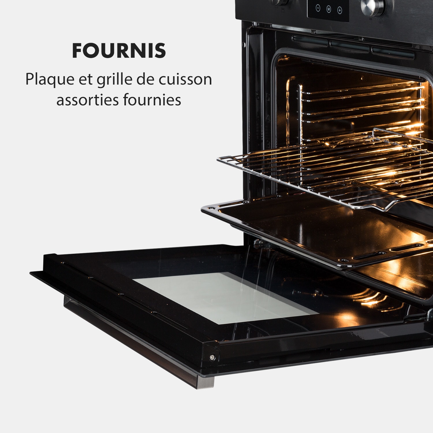 Kalahari Four électrique encastrable 2300W 7 fonctions - noir 