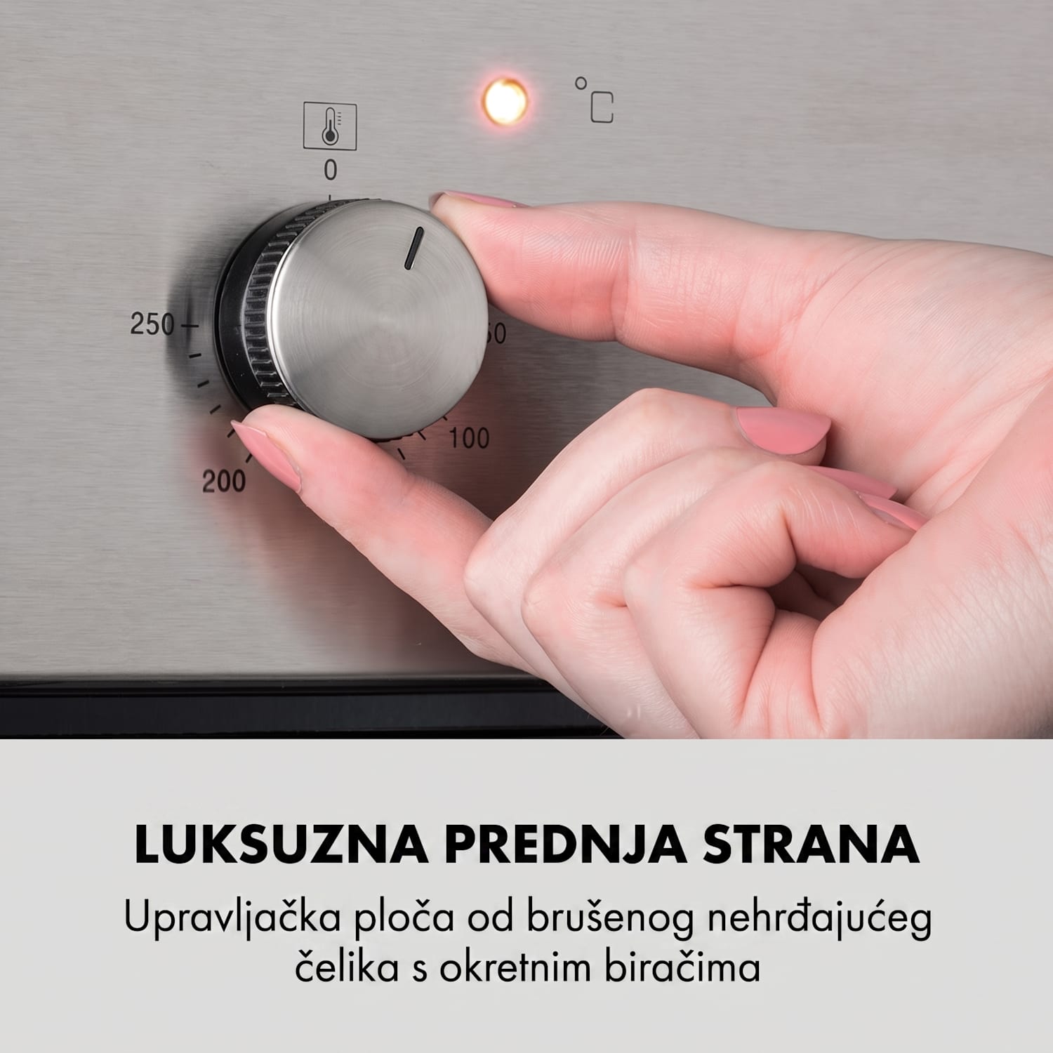 Kalahari, električna ugradbena pećnica, 2300 W, 7 funkcija, crna 
