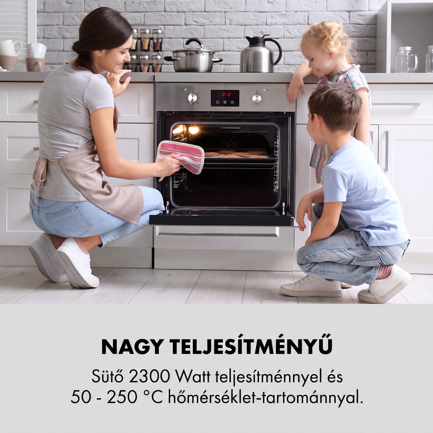 Kalahari, beépített sütő, 2300 W, 7 funkció, fekete 