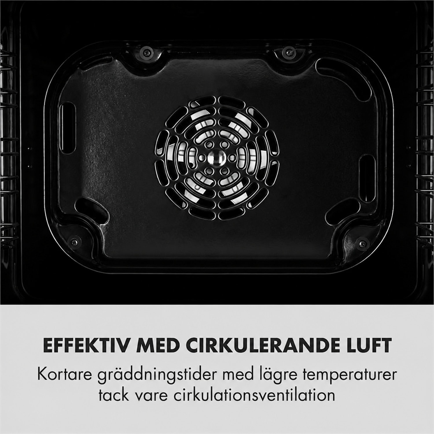 Kalahari elektrisk inbyggnadsugn 2 300 W 7 funktioner svart 