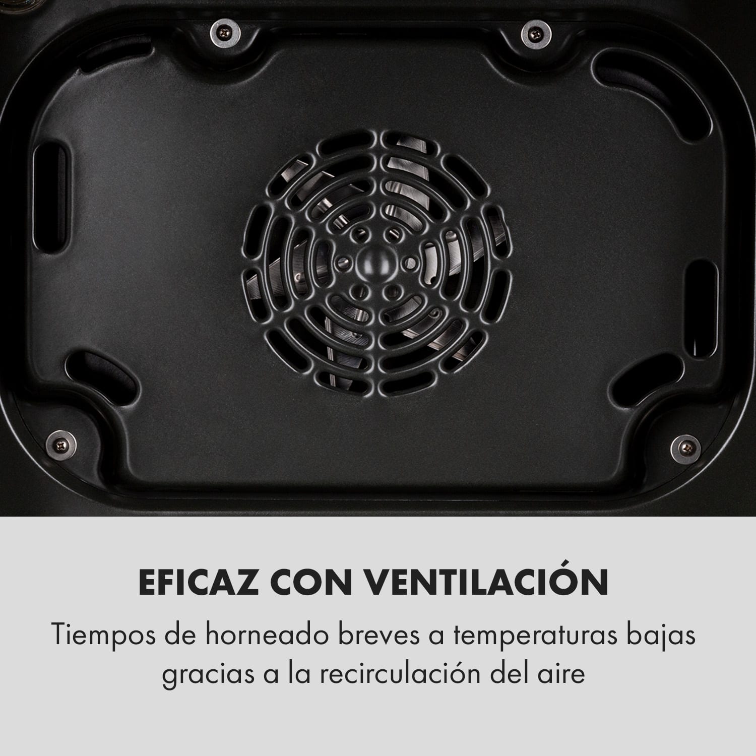 Gusteau Horno eléctrico encastrable 2950W 8 funciones  Negro