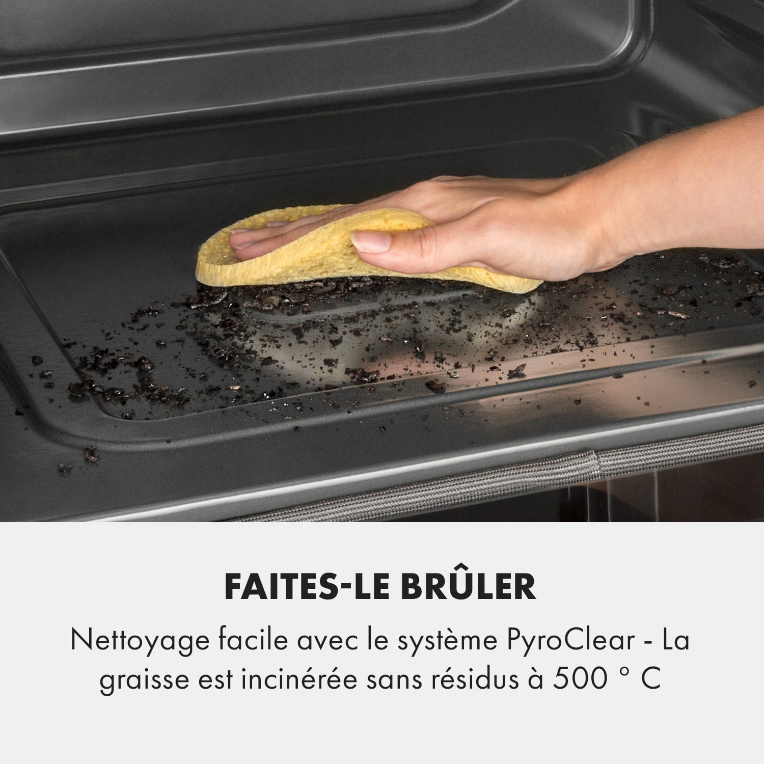 Gusteau elektrische inbouw oven 2950W 8 functies Zwart