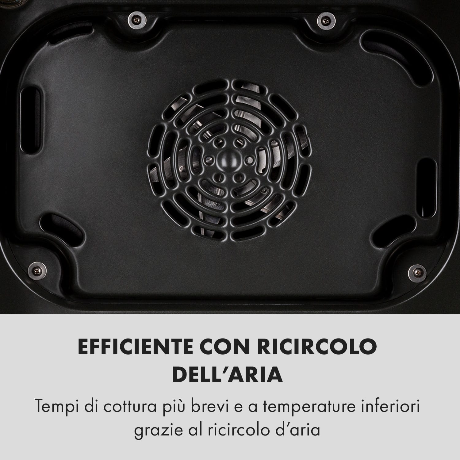 Gusteau Forno Elettrico a Incasso  2950W 8 Funzioni Nero