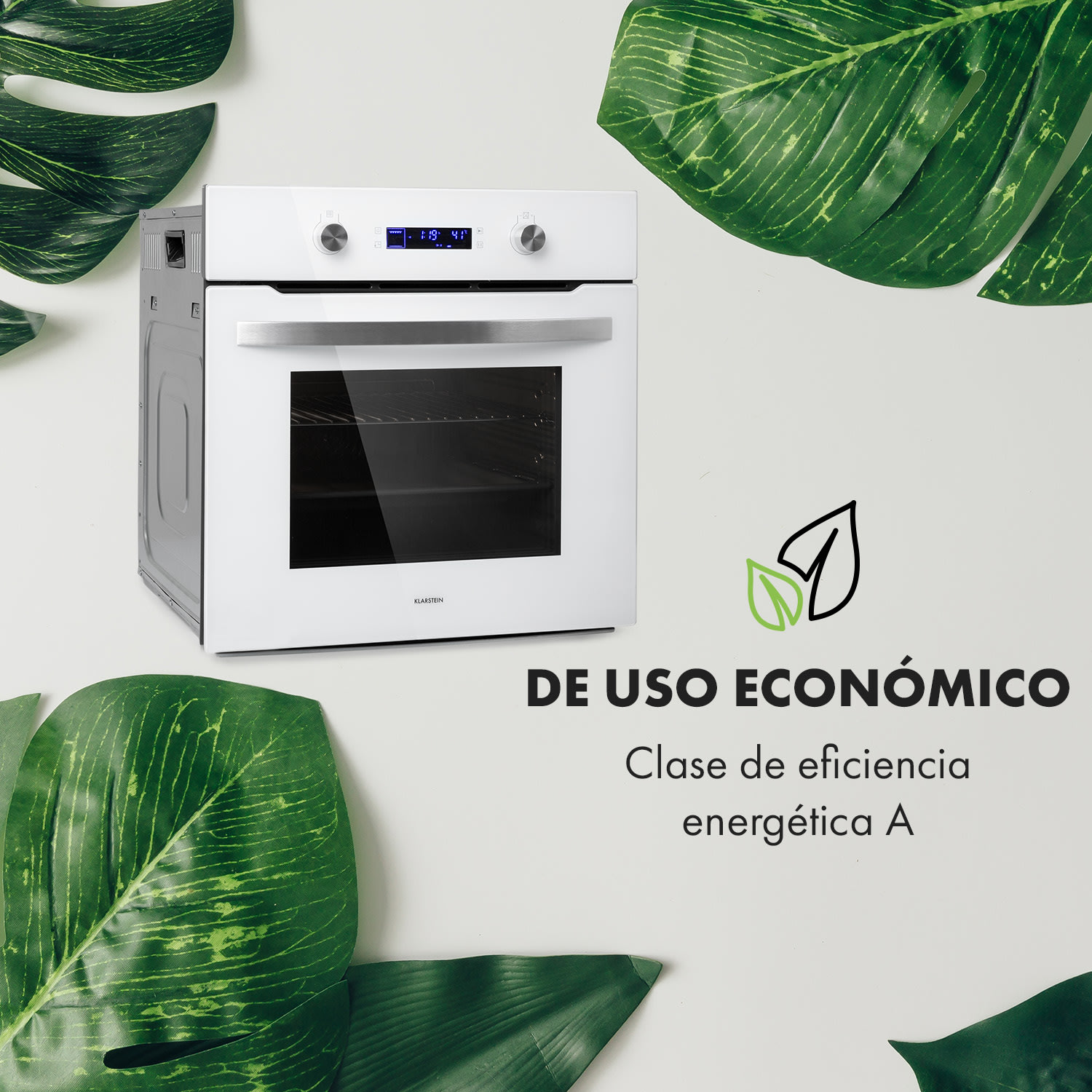 Gusteau Horno eléctrico encastrable 2950W 8 funciones  Blanco