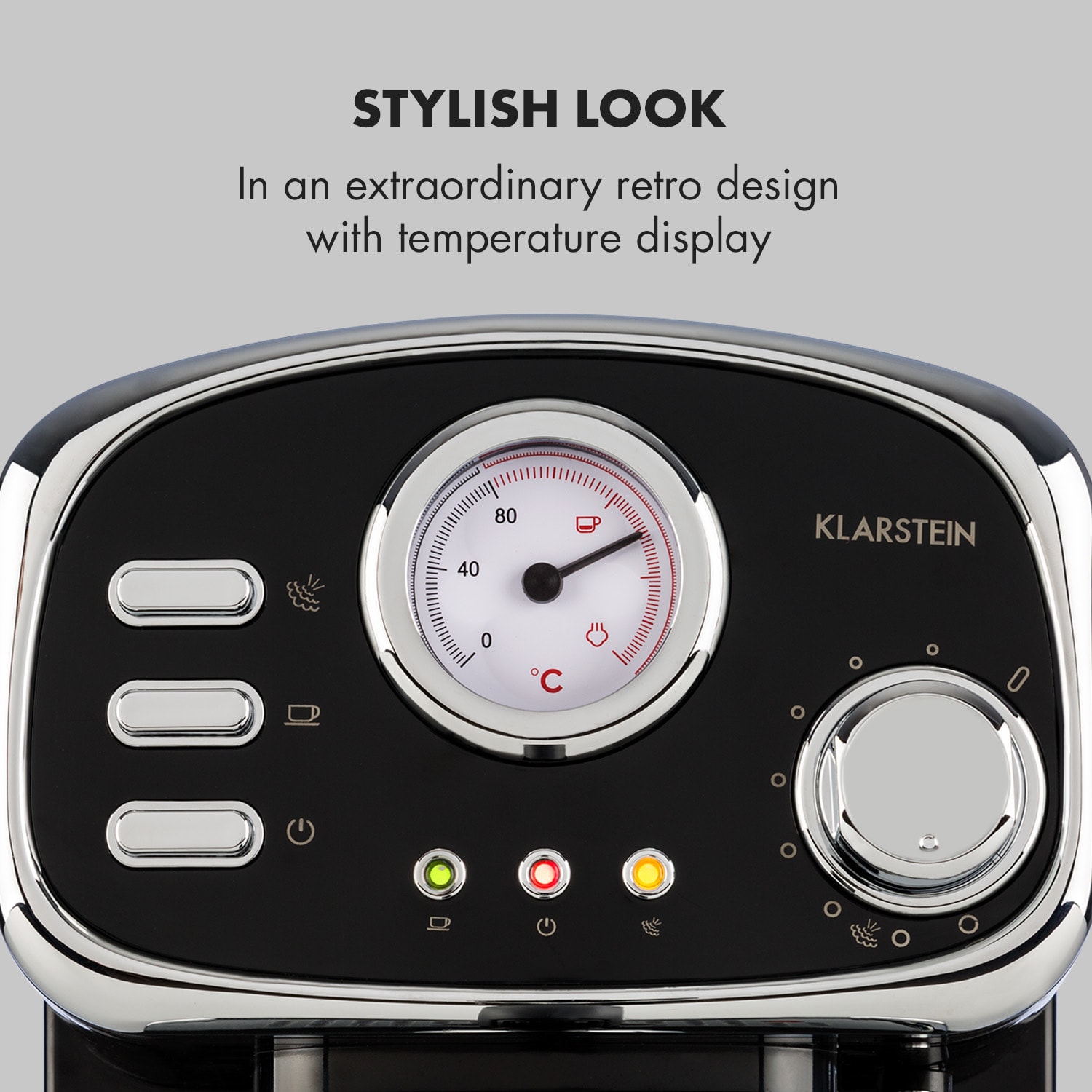 Espressionata Gusto espressomachine 1100W 15 bar druk zwart 