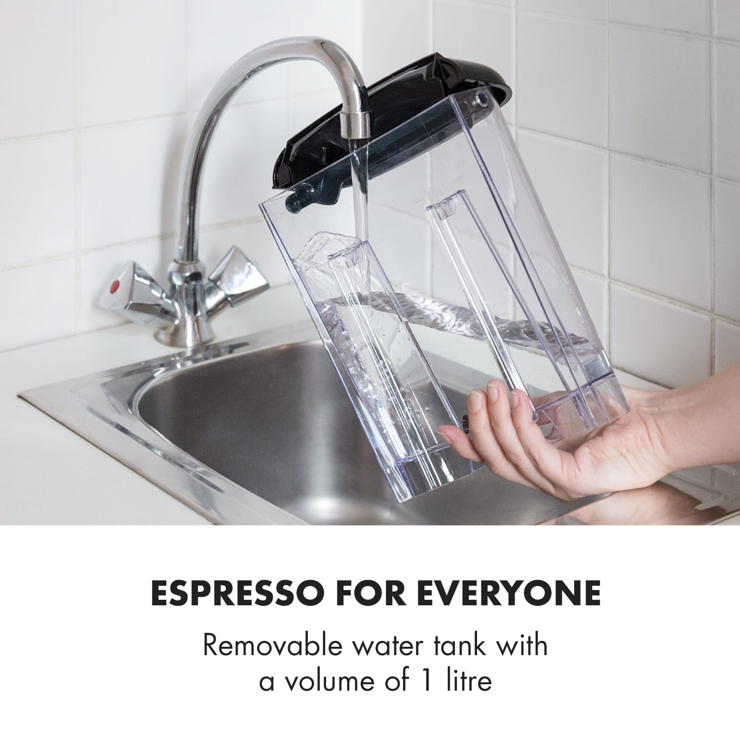 Espressionata Gusto espressomachine 1100W 15 bar druk zwart 