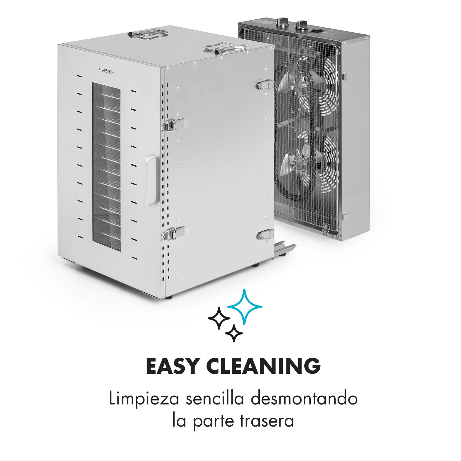 Master Jerky 16 Deshidratador 1.500 W 40-90 ° C Temporizador de 15 h Acero inoxidable Plateado 16 bandejas