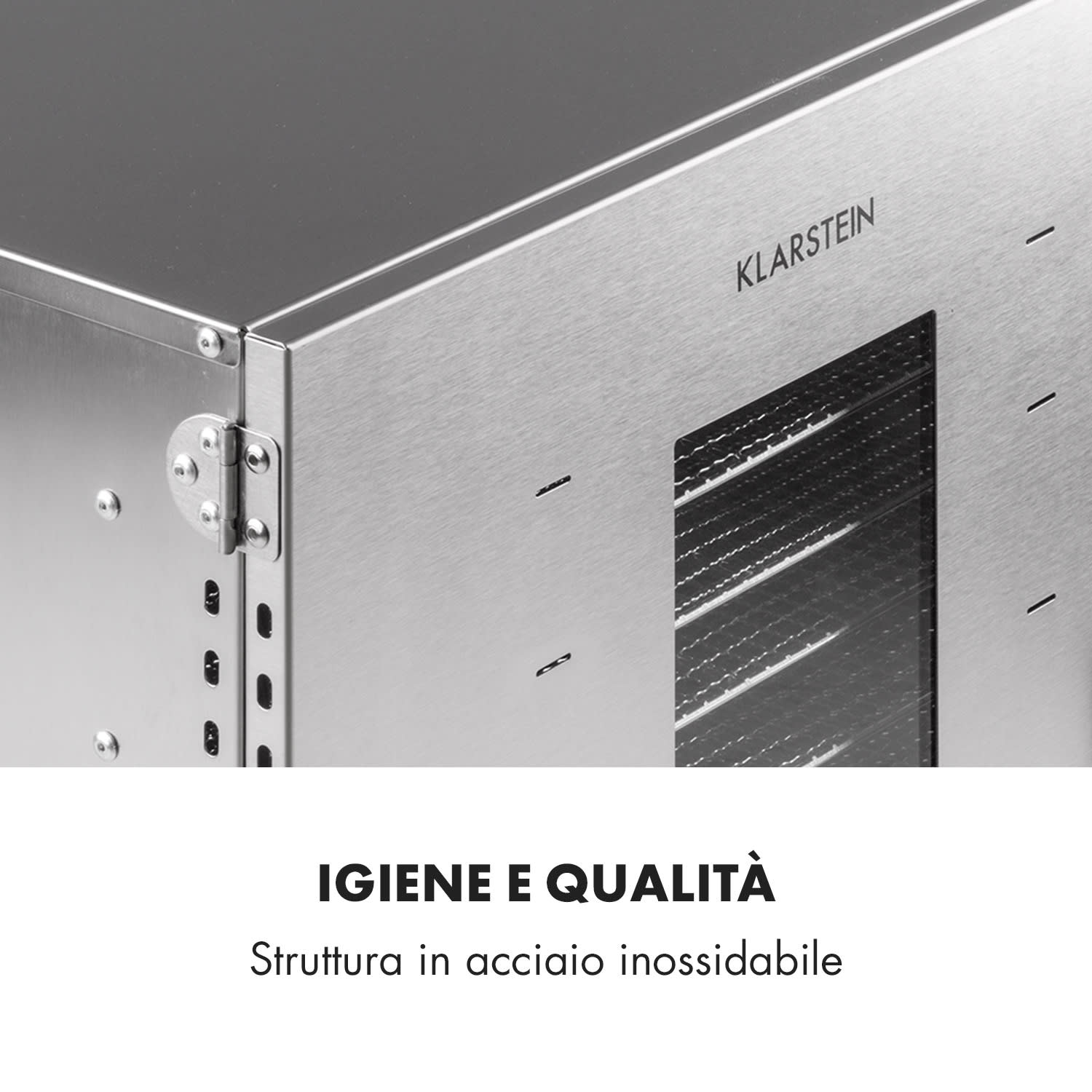 Master Jerky 16 Essiccatore 1500W 40-90 °C timer 15h acciaio inox arge 16 scomparti