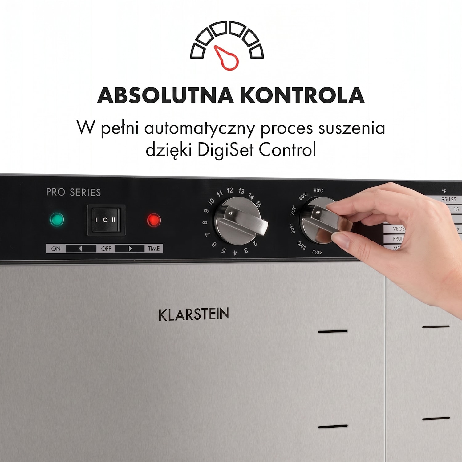 Master Jerky 24, suszarka do żywności, 5850 W, 40–90°C, timer 15-godzinny, stal nierdzewna 24 poziomów