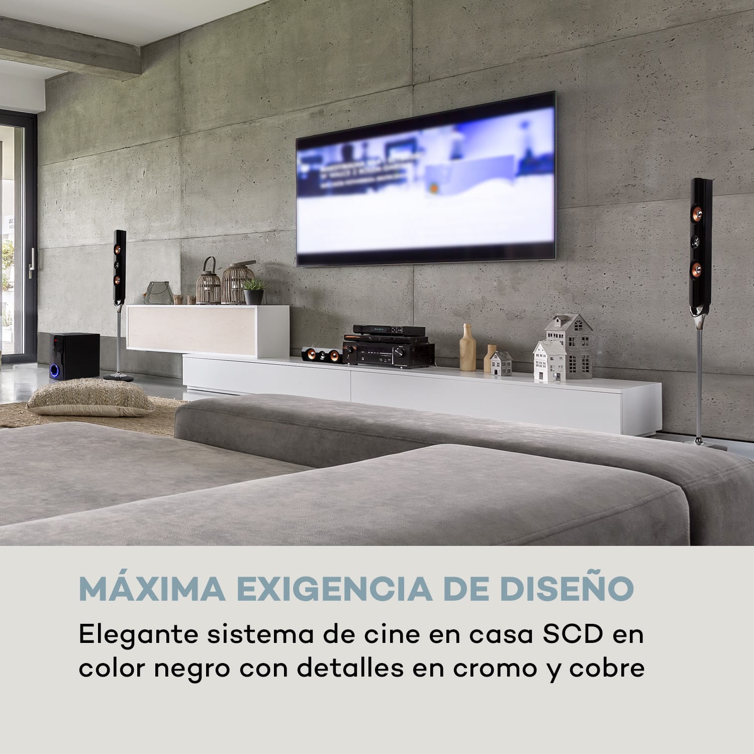 Areal Nobility Sistema de sonido envolvente 5.1 120 W RMS BT 3.0 SD AUX 