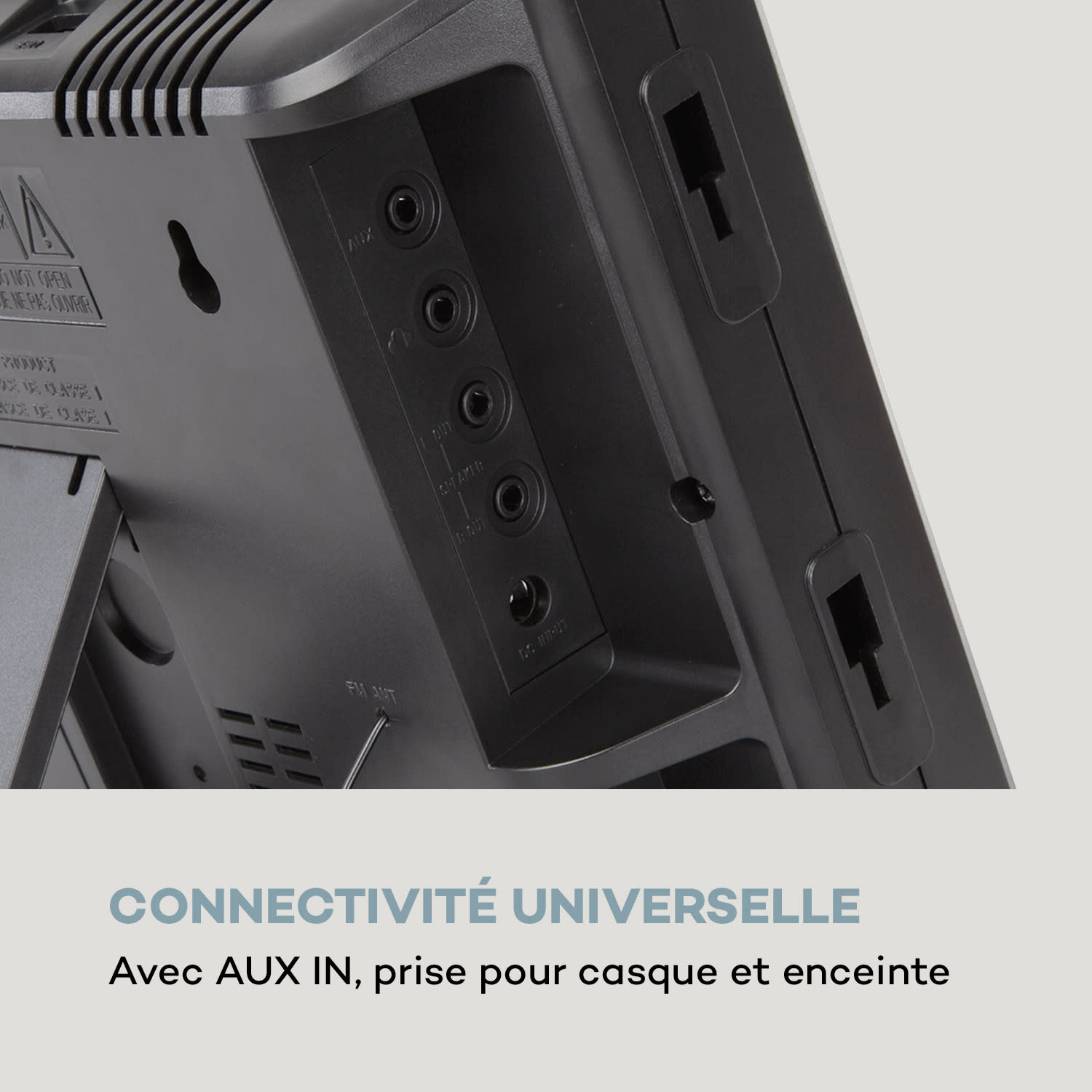 Wallie Micro chaîne Lecteur CD Bluetooth port USB + télécommande - noire